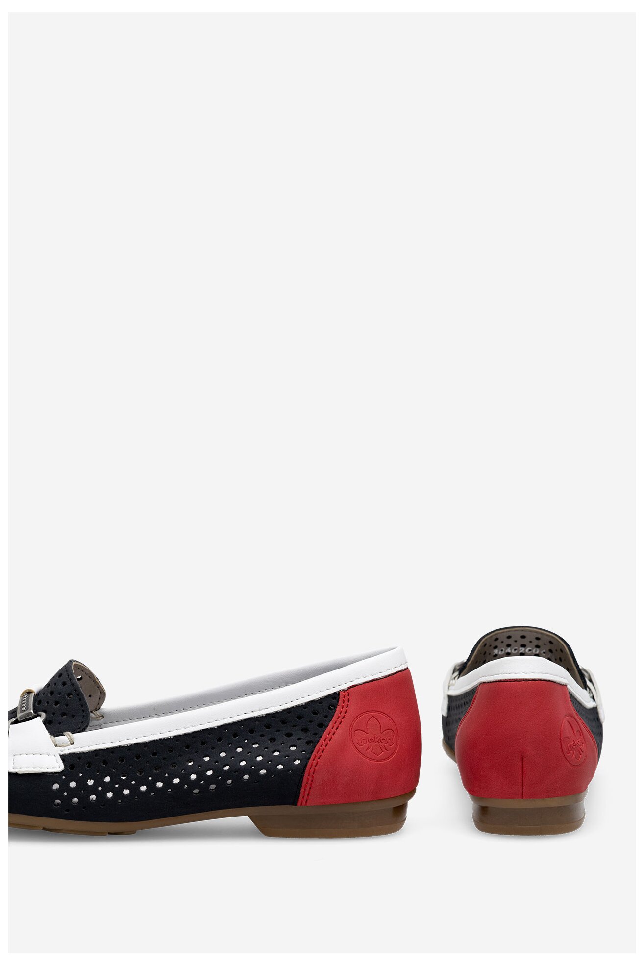 Półbuty Rieker 40065-14 Granatowy