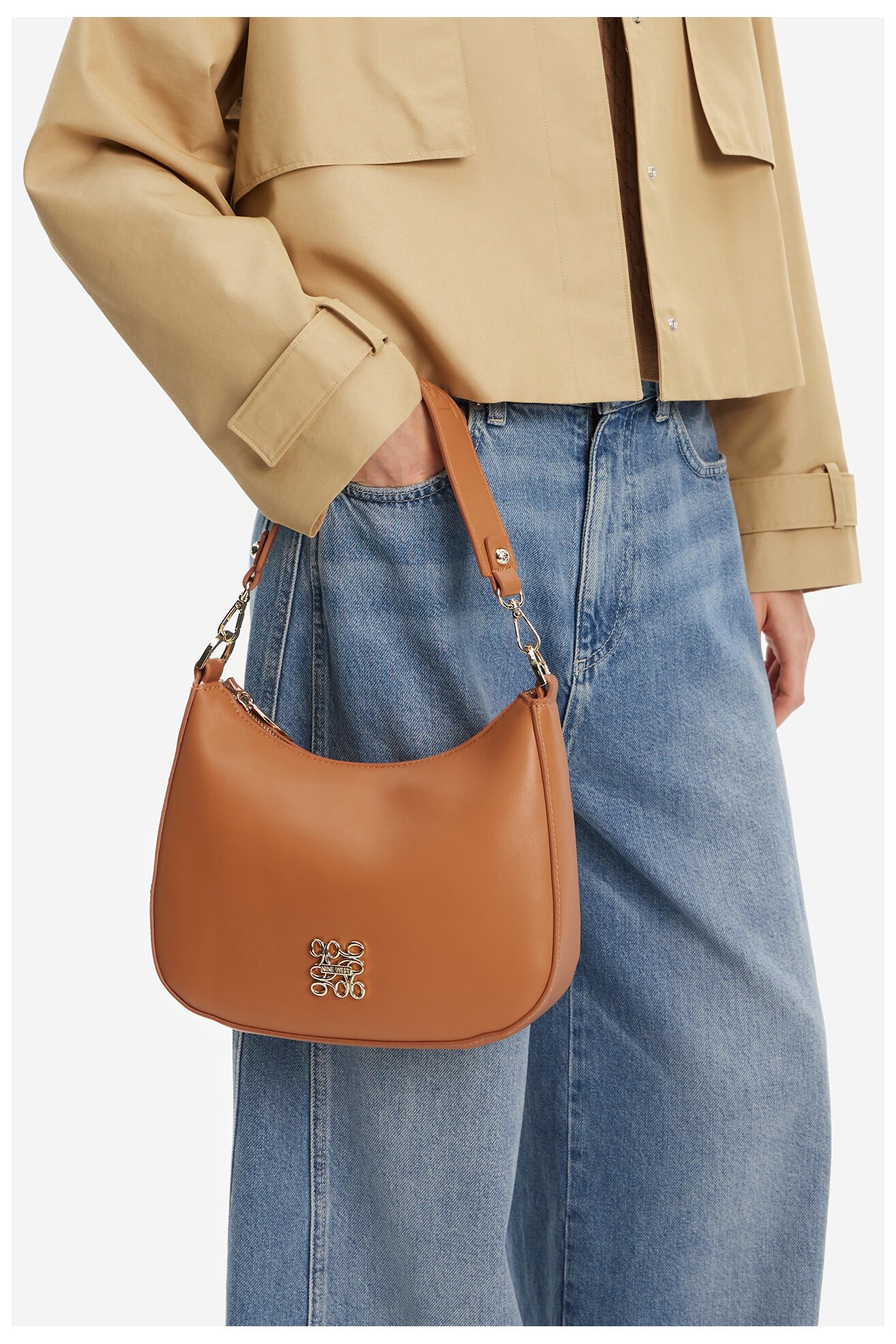 Kézitáska NINE WEST CEO-NANCY-H241690 CAMEL