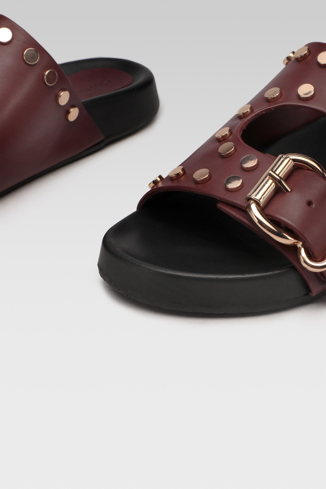 Klapki Gino Rossi LMS-A95 Bordowy