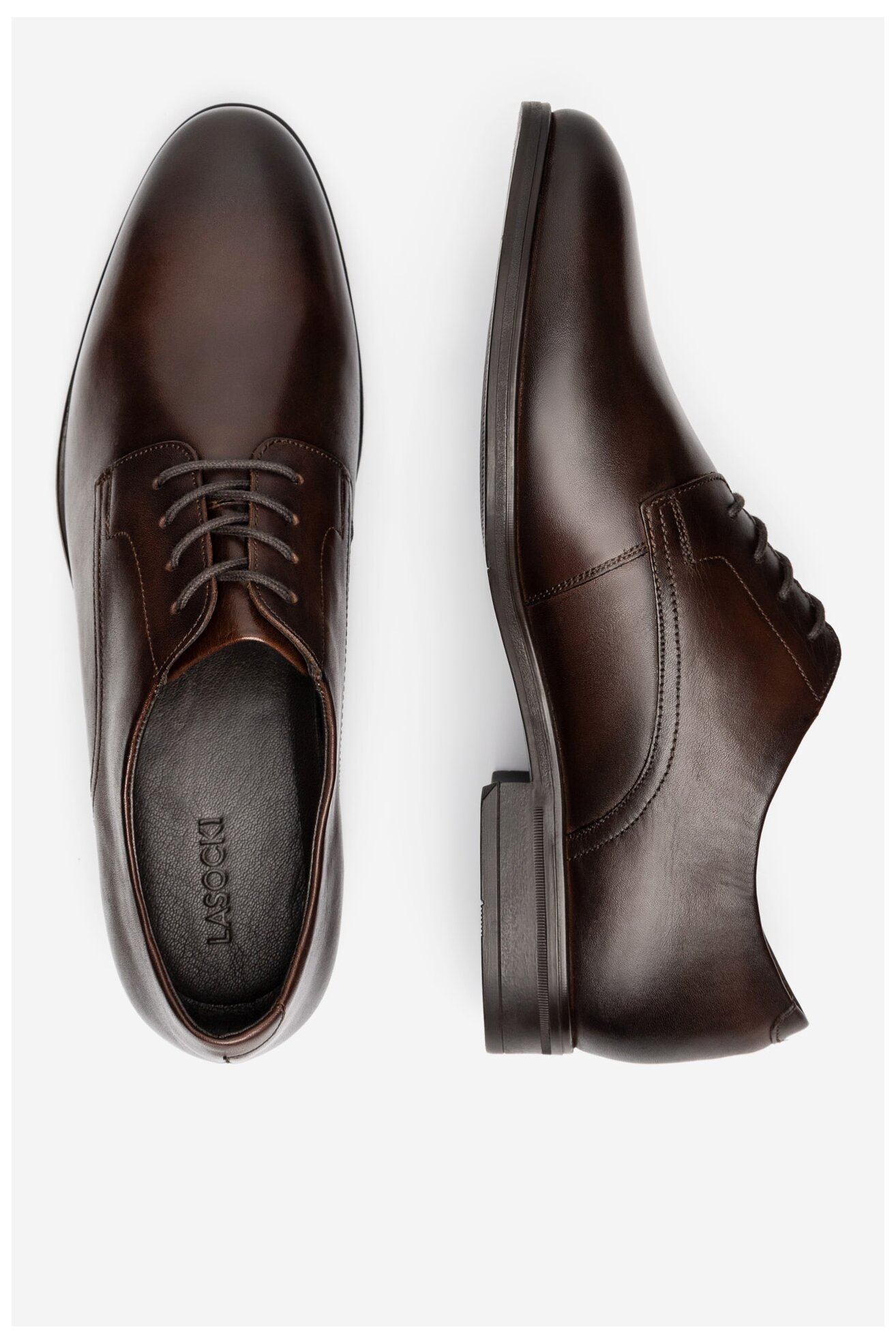 Половинки обувки Lasocki PASCAL-03 MI25 ТЪМНОКАФЯВ