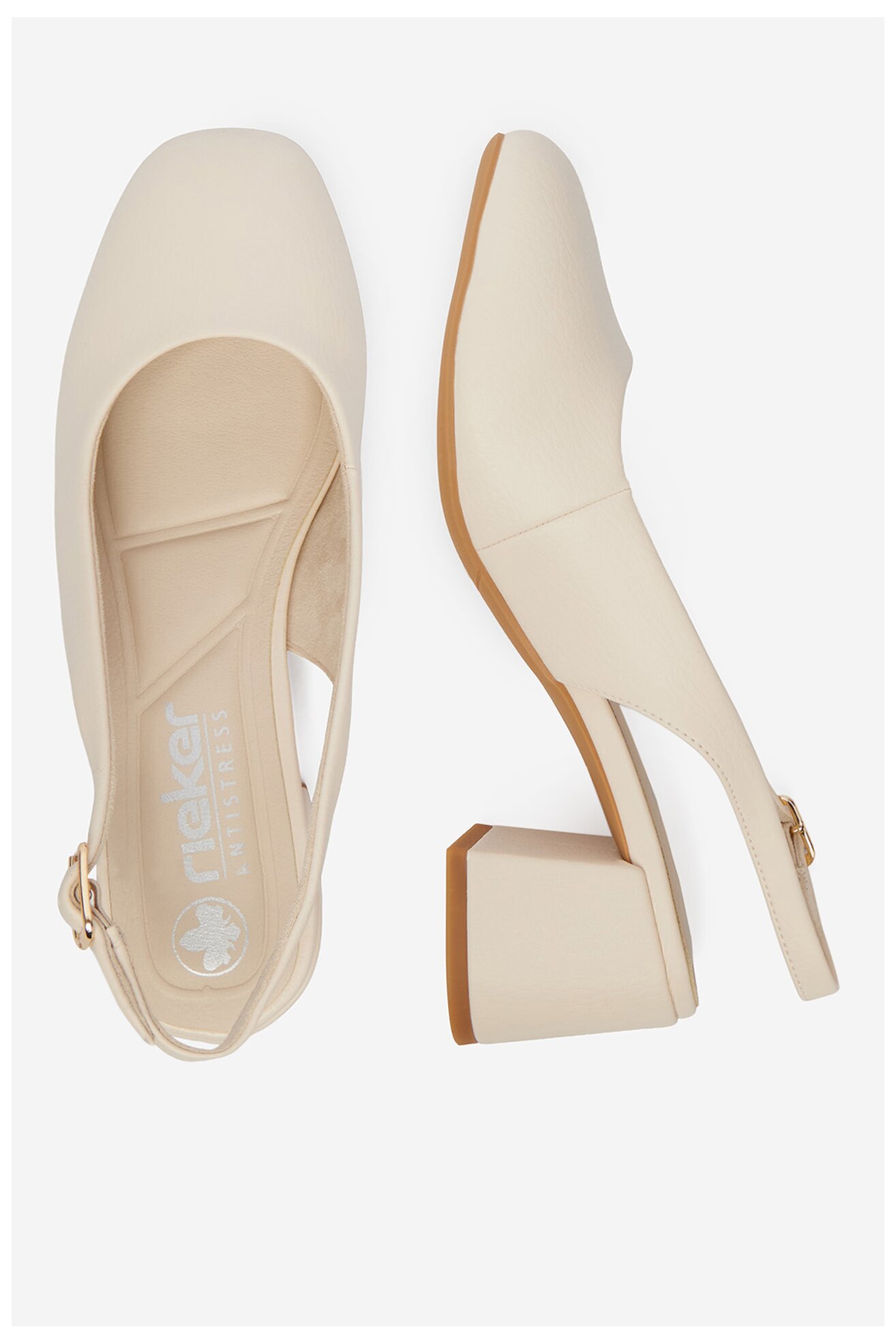 Елегантни обувки Rieker CEO-44751-61 СВЕТЛОБЕЖОВ