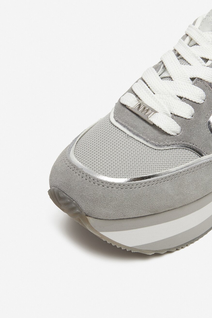 Sneakerși NINE WEST ARGINTIU - 5906751159590
