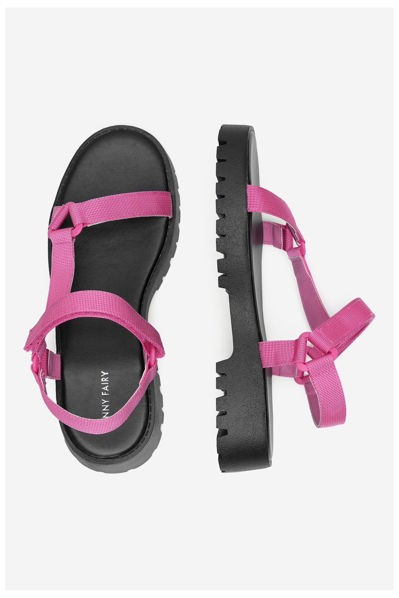 Sandály Jenny Fairy JD23-0417-56 TMAVĚ RŮŽOVÁ