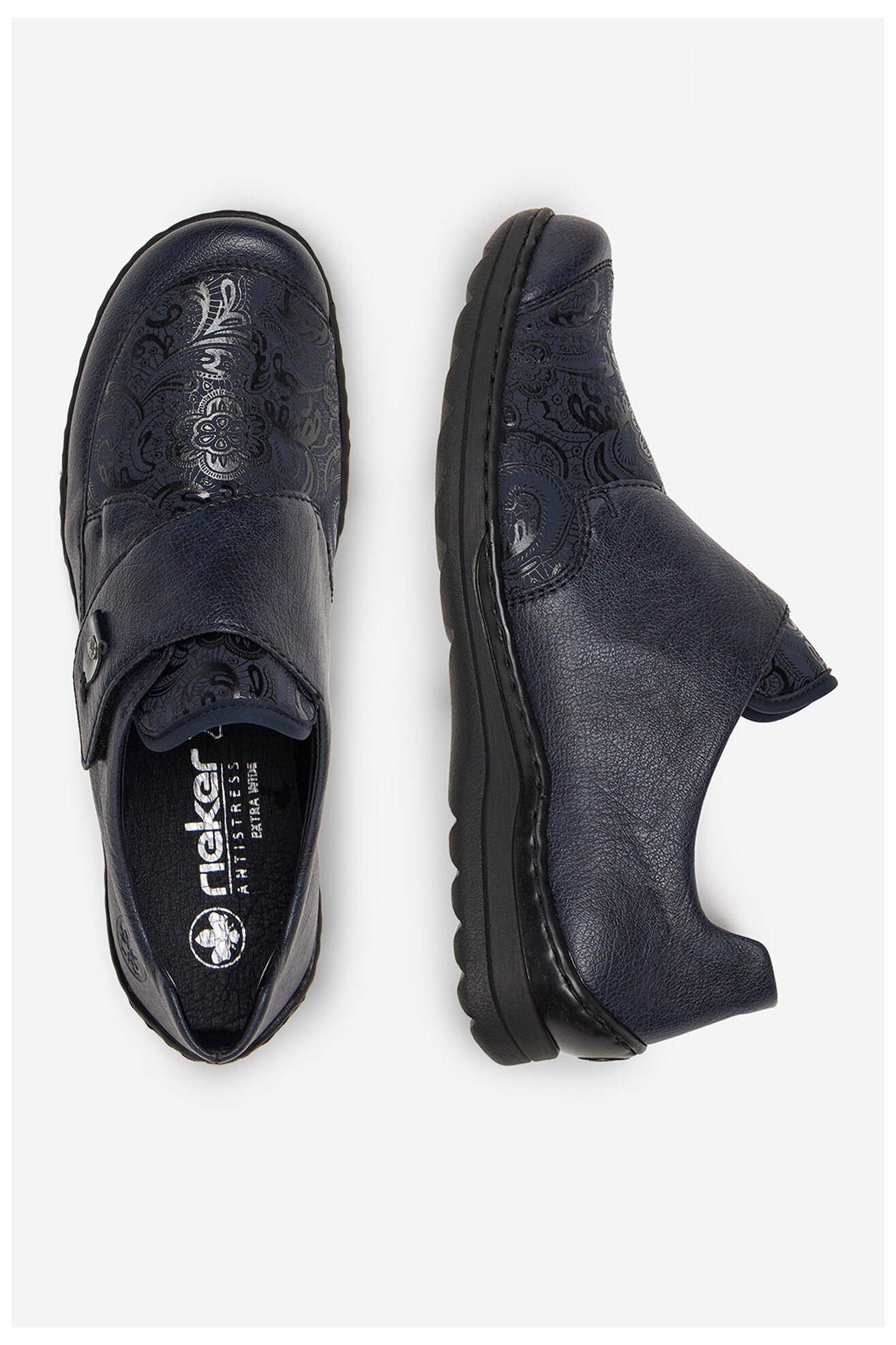 Półbuty Rieker 48951-14 Niebieski