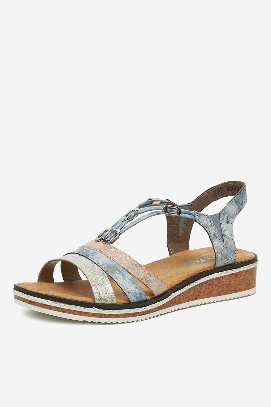 
                Rieker - Sandały na koturnie - 2230078417778