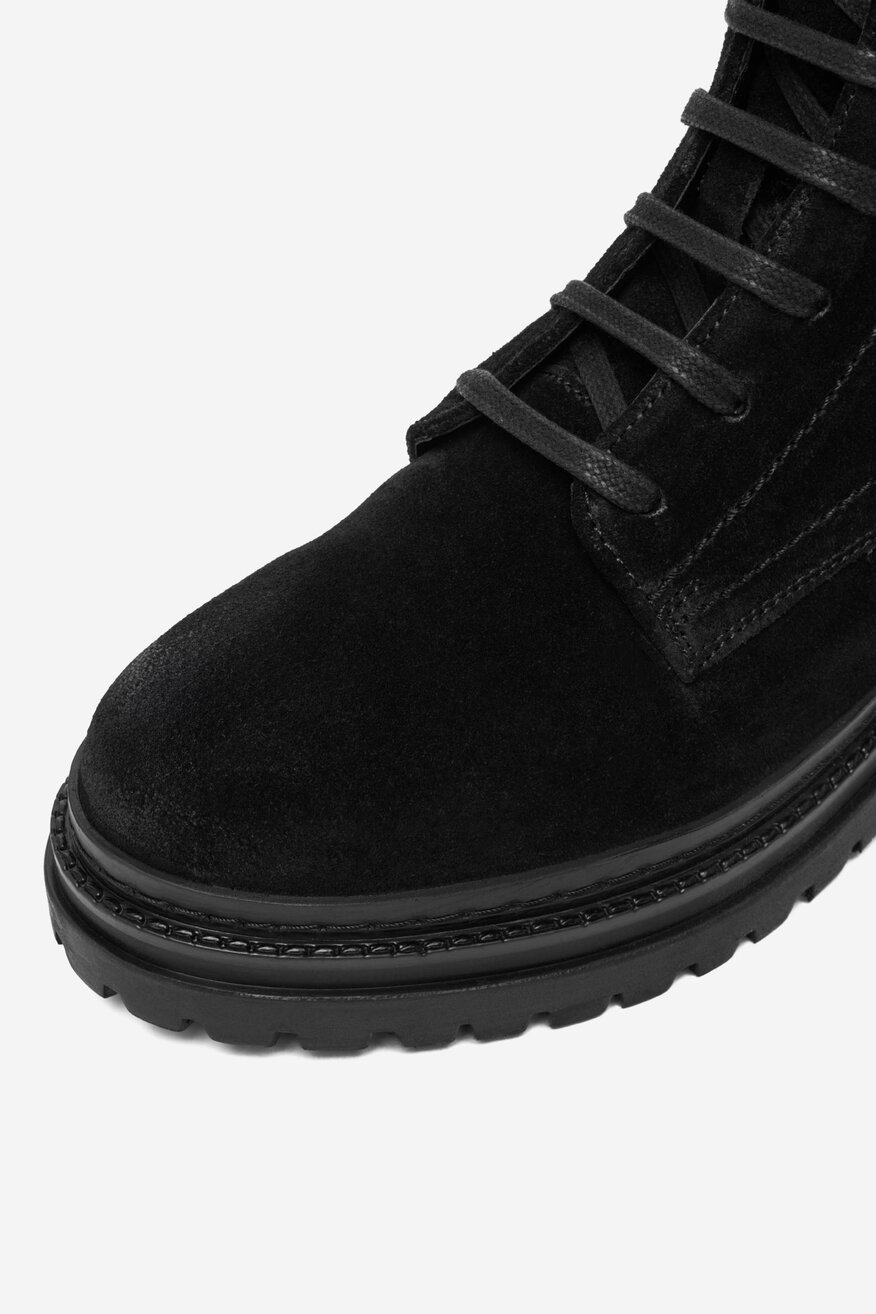 U.S. POLO ASSN. - Skórzane trzewiki z suwakiem - 5906751491744