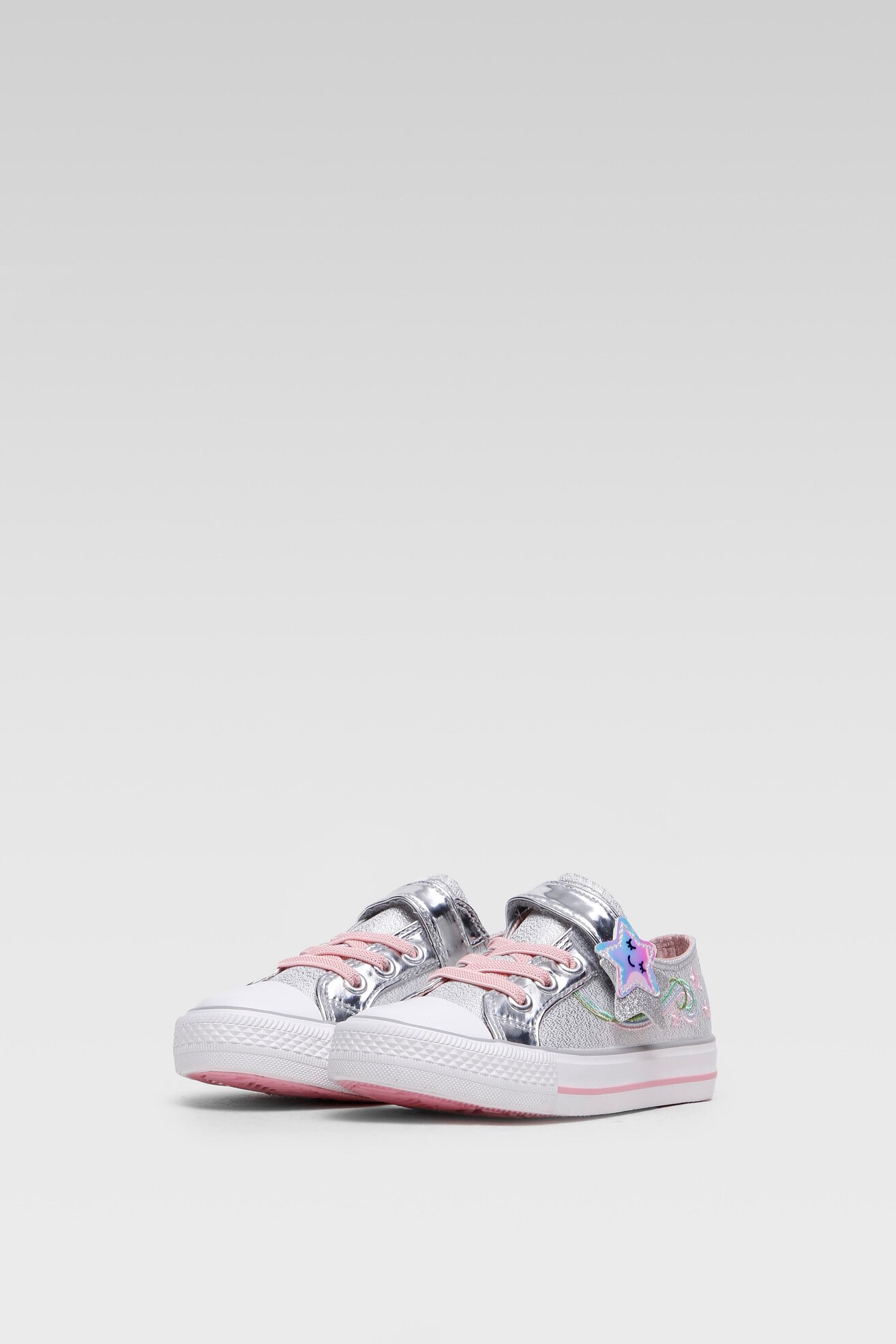 Trampki Nelli Blu CF2327-1 Srebrny