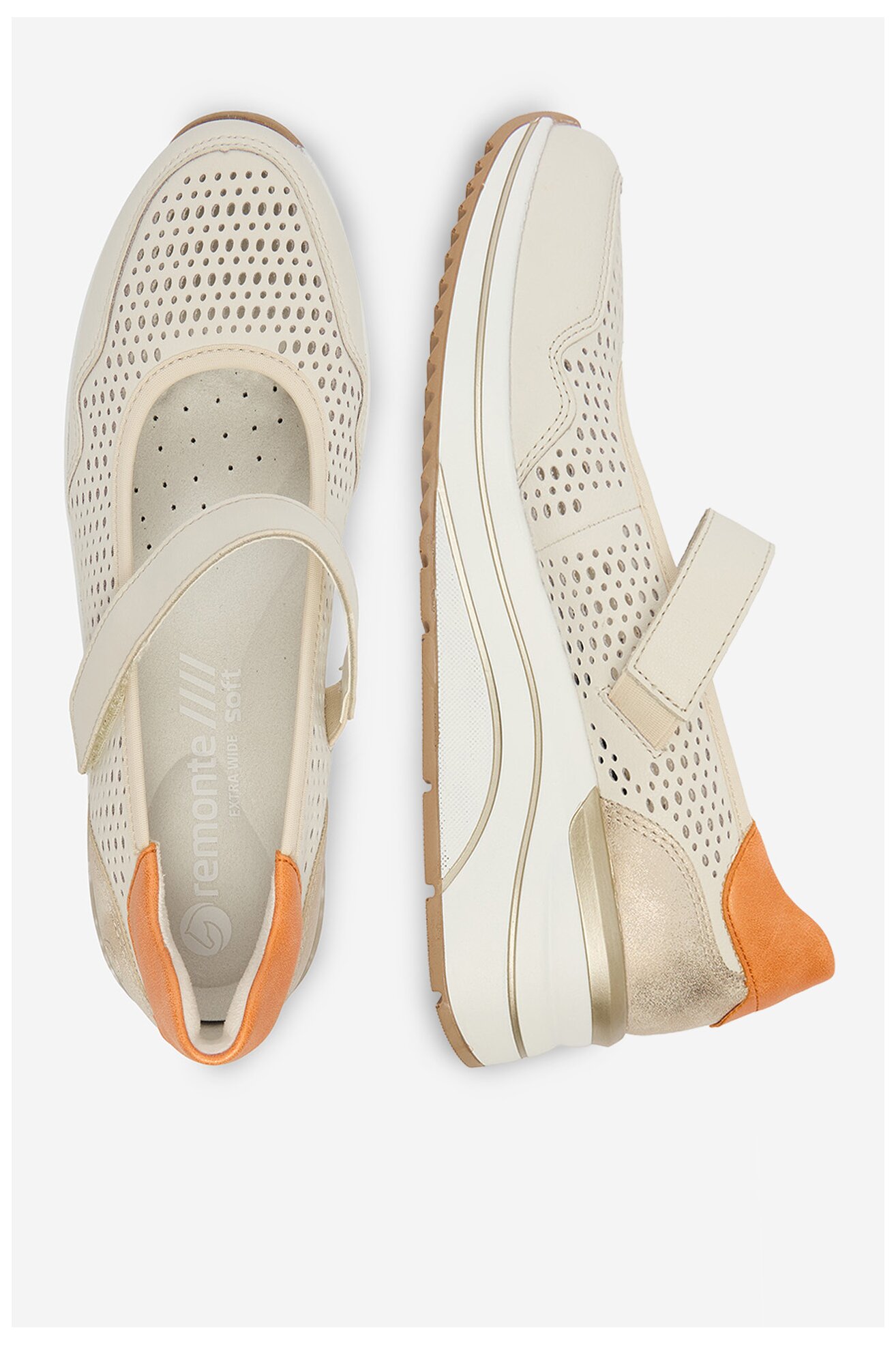 Sneakers Remonte CEO-D0T21-81 Beżowy