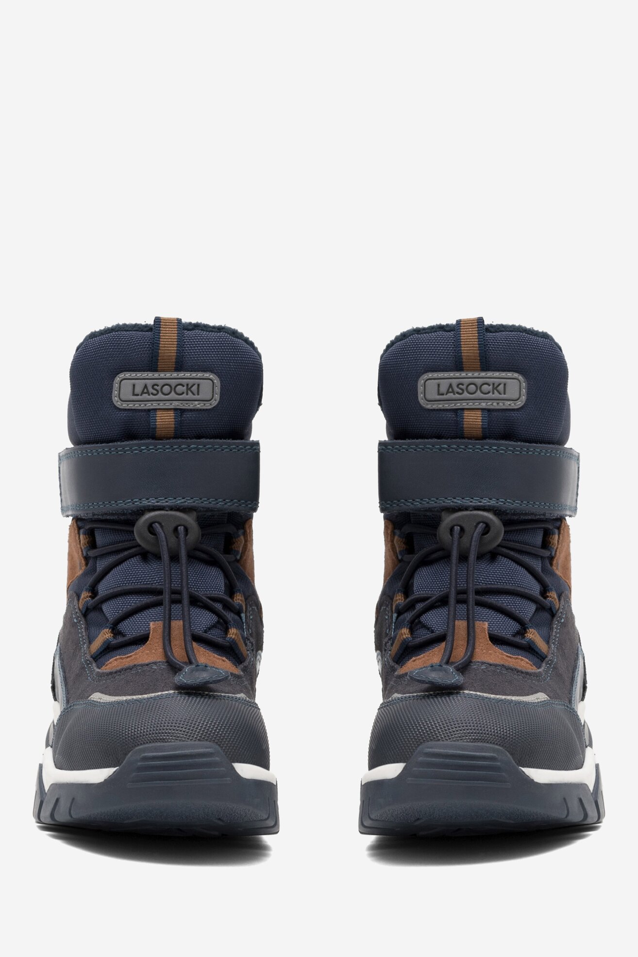 Šněrovací vyšší obuv Lasocki Young CEO-CI12-8387-04(IV)CH TMAVĚ MODRÁ