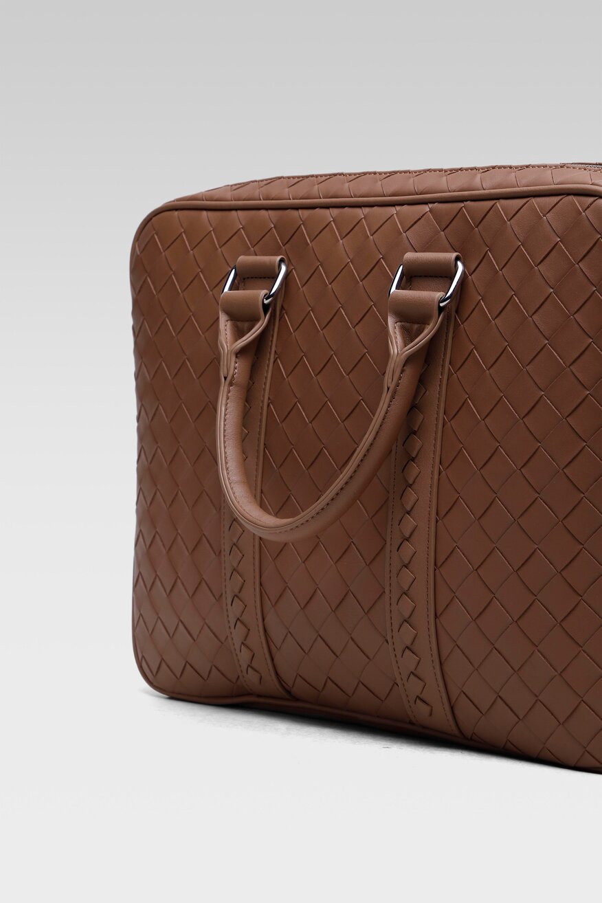 Gino Rossi - Torba na laptopa brązowa - 5904248213404