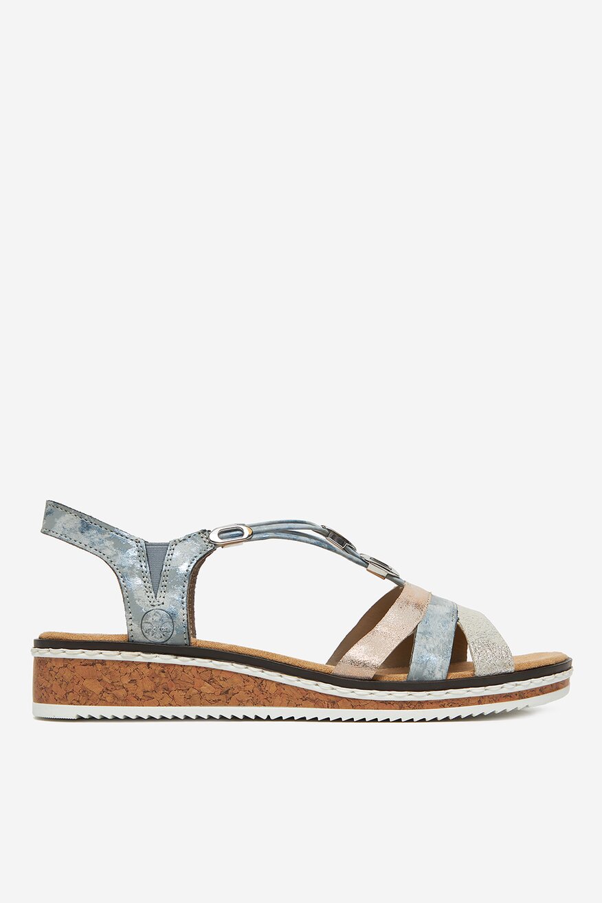 
                Rieker - Sandały na koturnie - 2230078417778