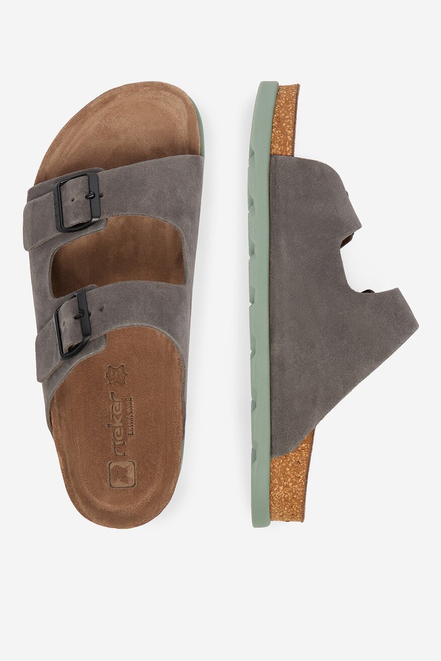 
                Rieker - Klapki skórzane - 5906751770023