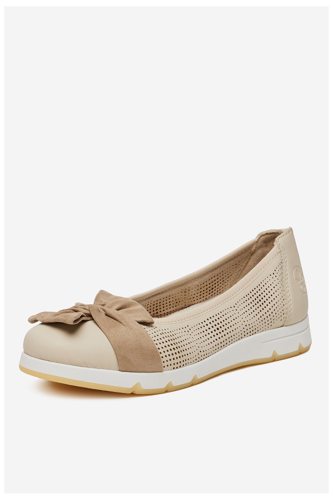 Baleriny Rieker CEO-L3066-60 Beżowy