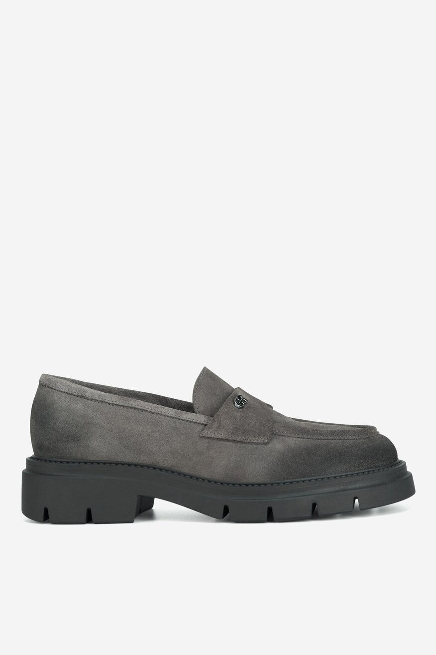 Gino Rossi - Loafersy zamszowe - 5905588856184