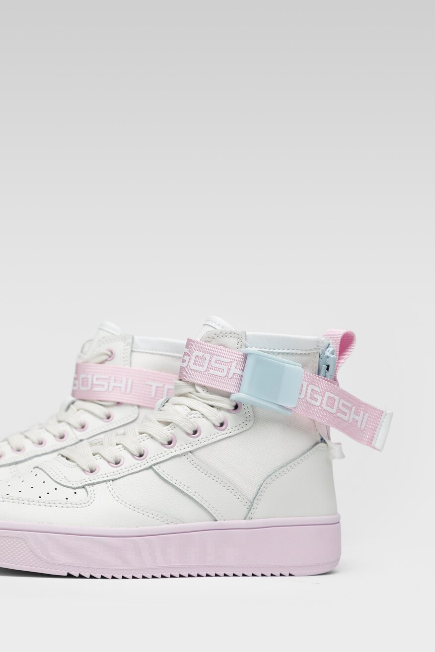 Togoshi - Skórzane trampki pastelowe - 5904248775483