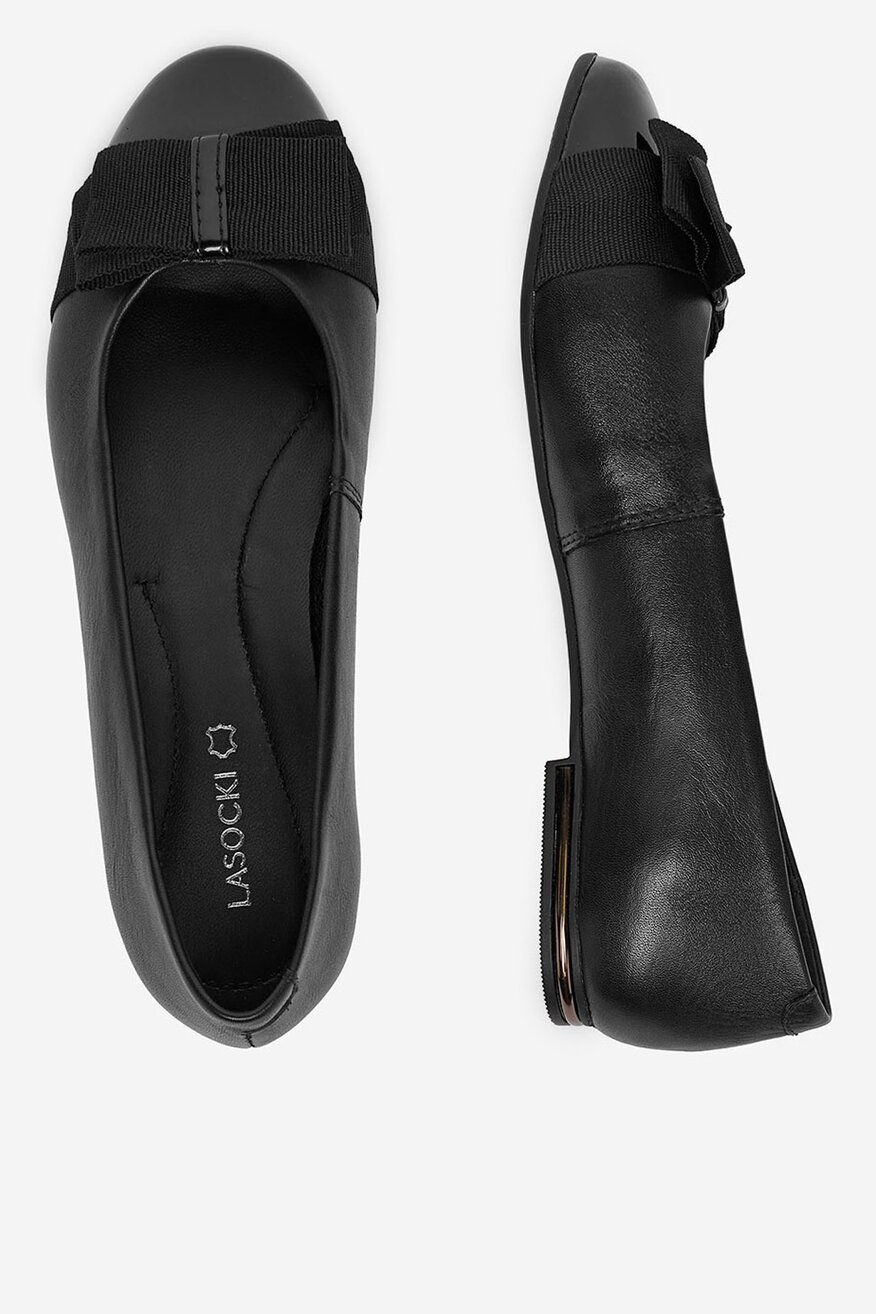 
                Lasocki - Baleriny skórzane - 5906751622179