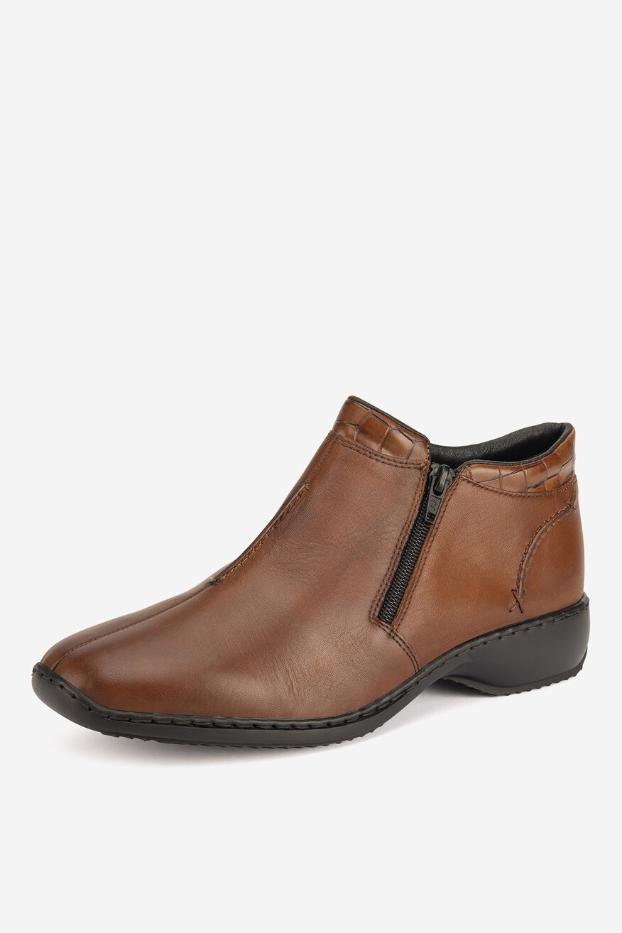 Rieker - Botki skórzane ocieplane - 2230062979770