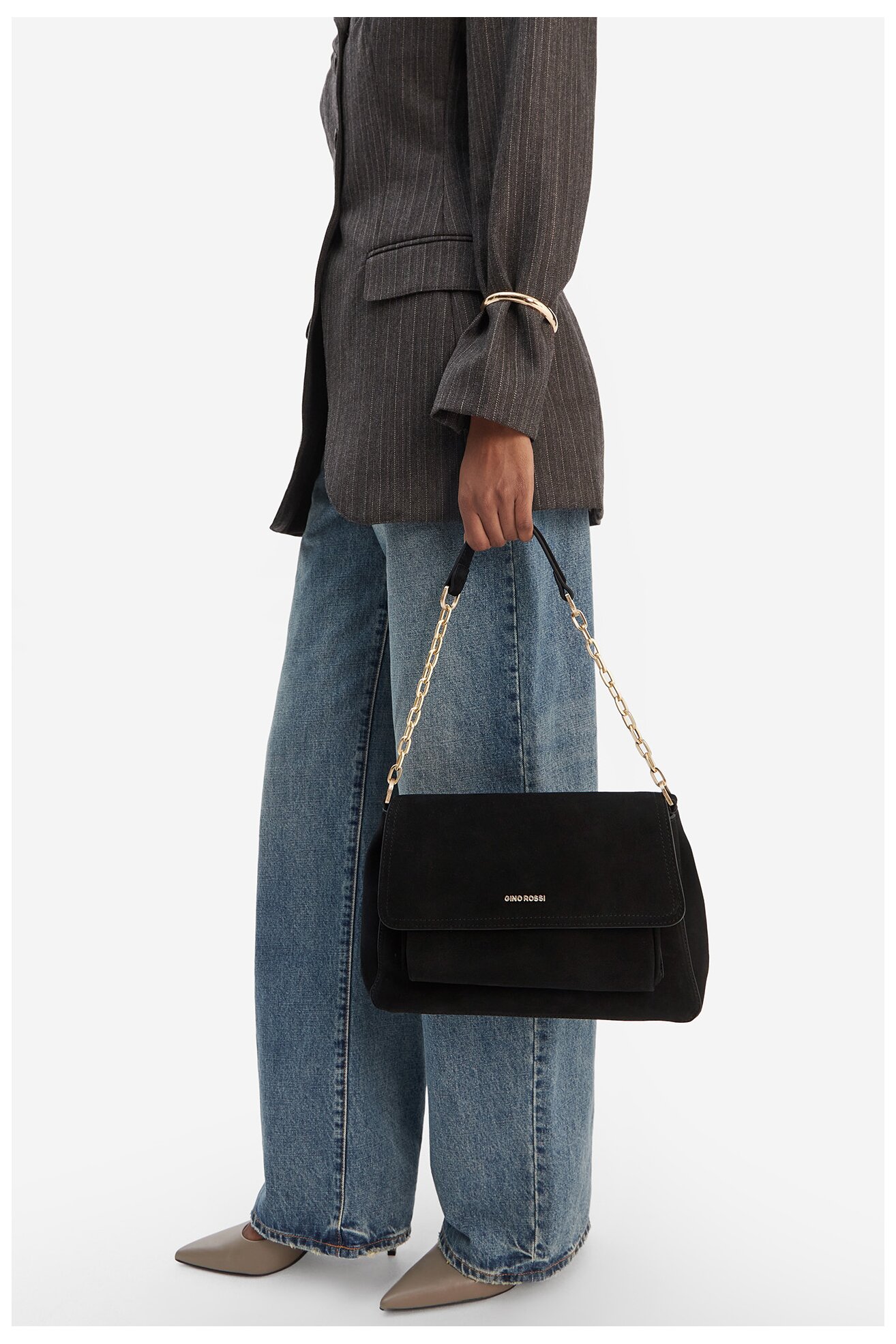 Дамска чанта Gino Rossi EO-LA224-19145 ЧЕРЕН