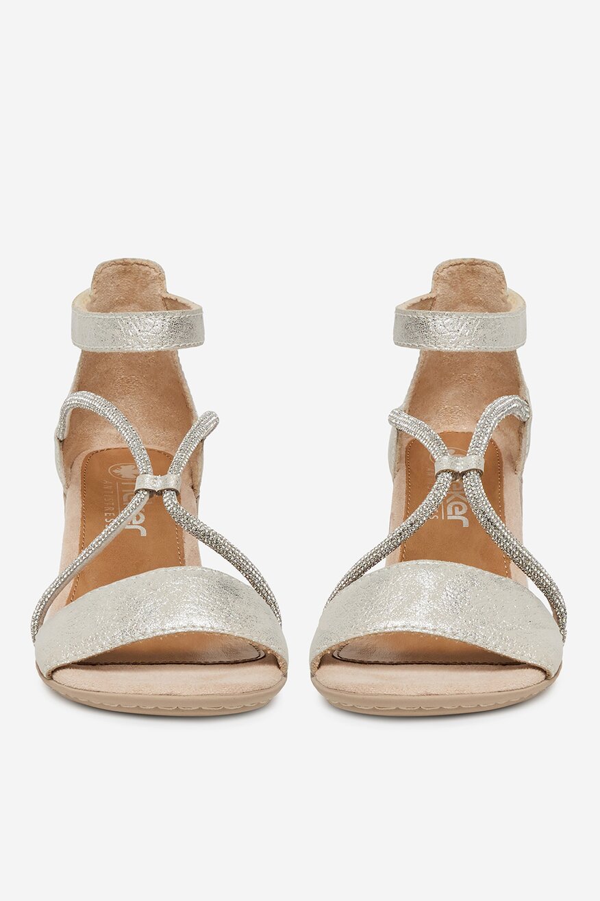 
                Rieker - Sandały na słupku - 2230078397148