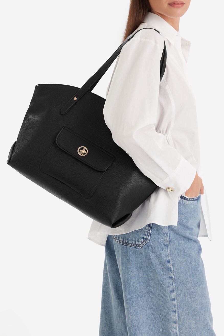 
                Дамска чанта Beverly Hills Polo Club ЧЕРЕН - 5906751599457