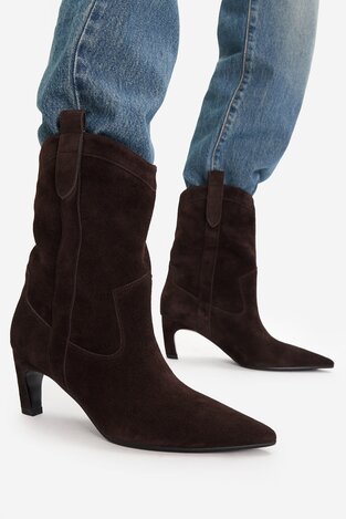 Ботильйони Gino Rossi EO-ZARA-LT2546 ТЕМНО-КОРИЧНЕВИЙ