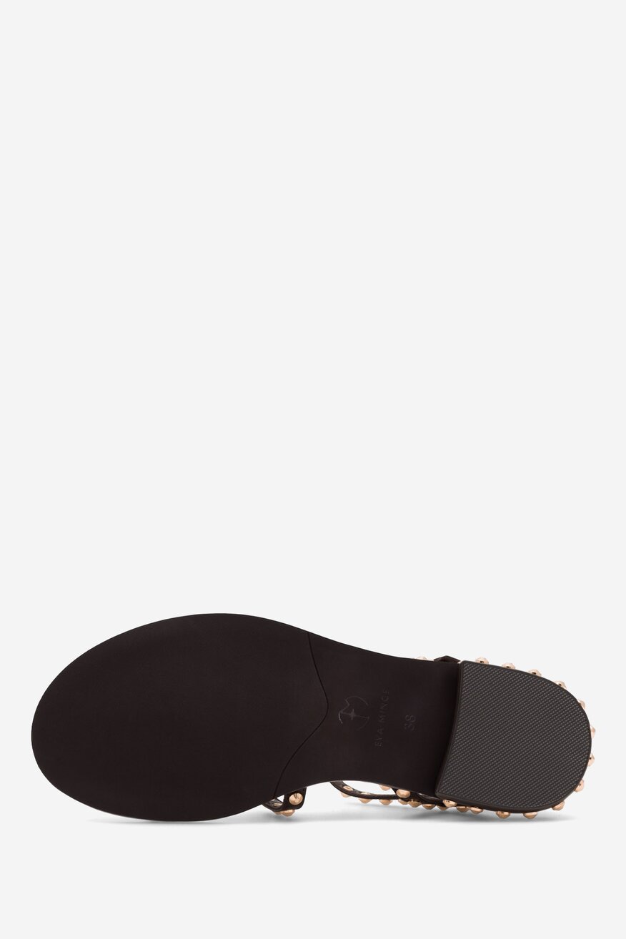 
                EVA MINGE - Skórzane sandały - 5905588393962