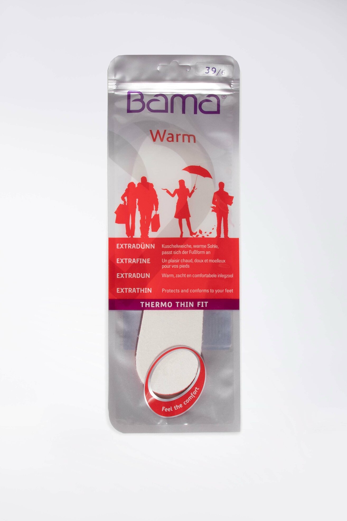 Wkładki do obuwia BAMA Wkładka Ultracienka ocieplająca 39 -