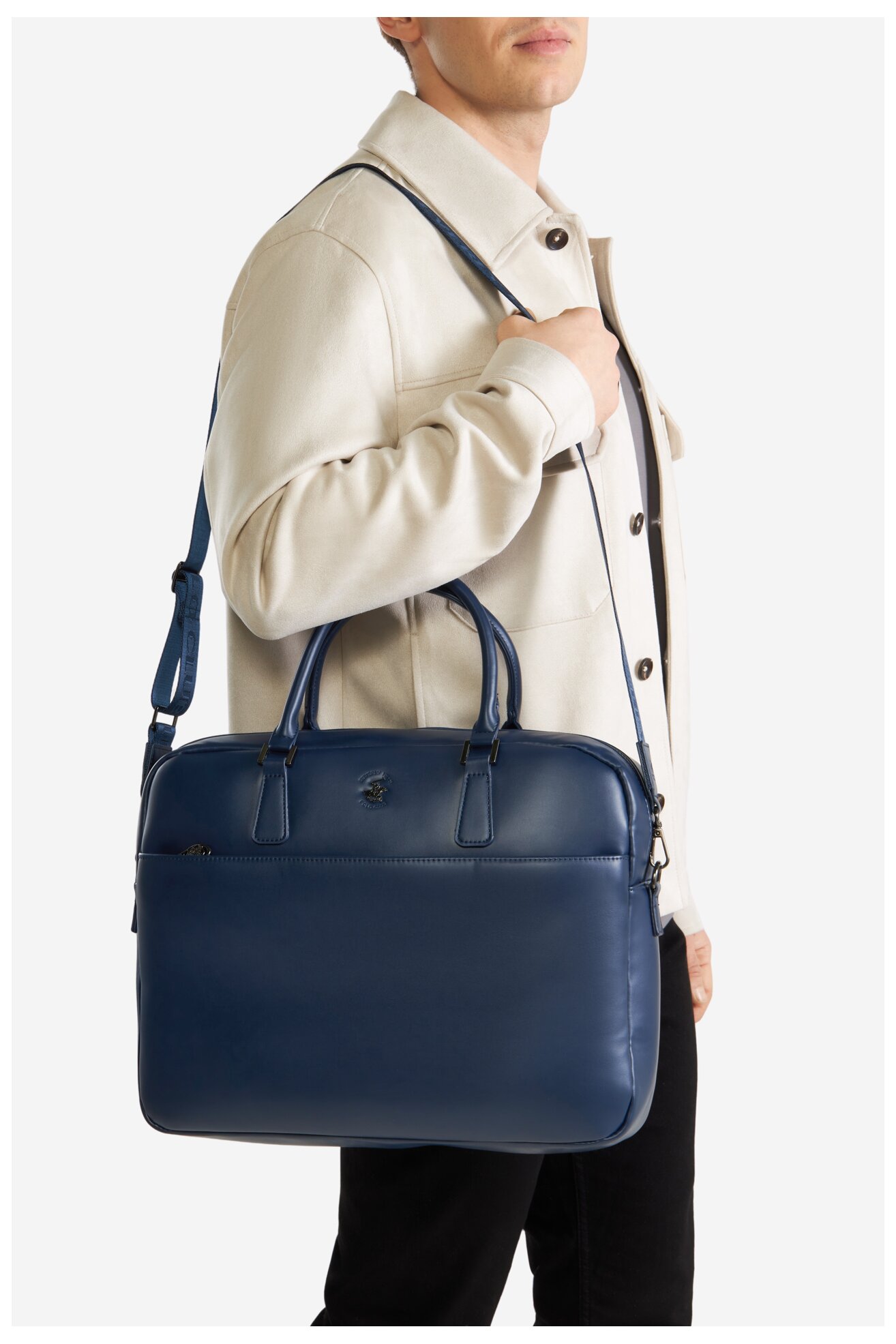 Мъжка чанта Beverly Hills Polo Club BHPC-L-016-07 КОБАЛТОВО СИНЬО