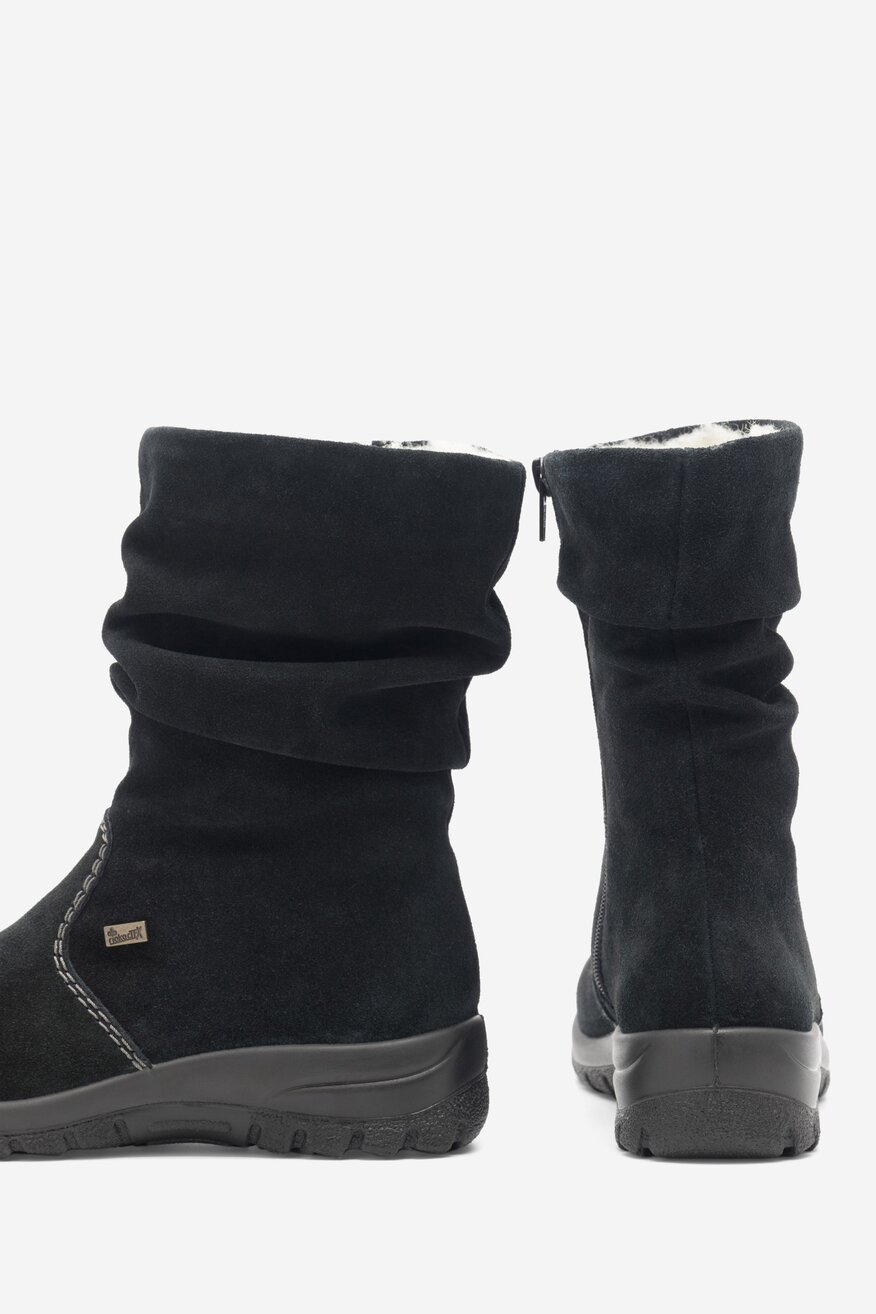 Rieker - Botki zamszowe ocieplane - 2230068924200