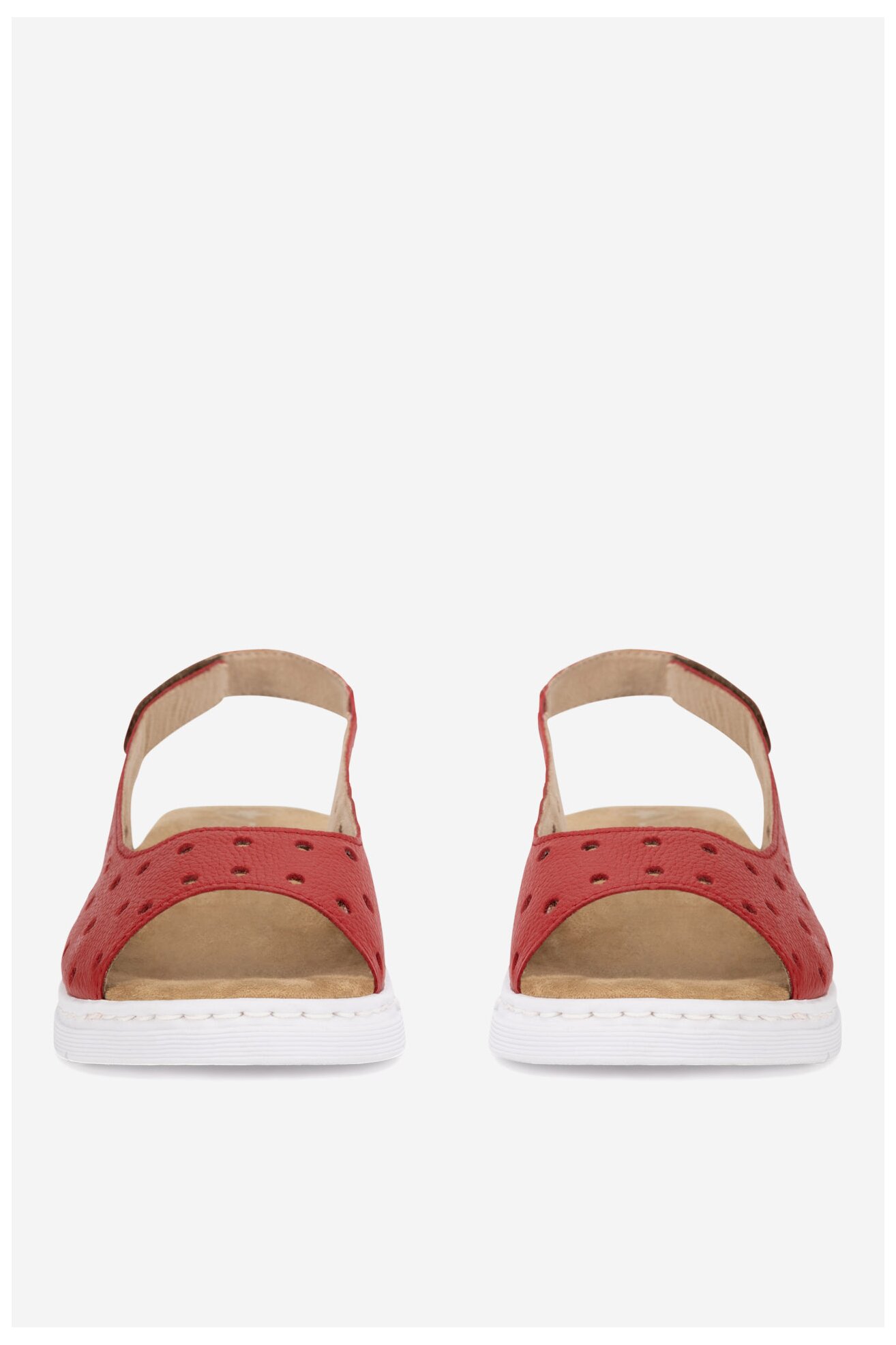 Sandały Rieker V9162-33 Czerwony