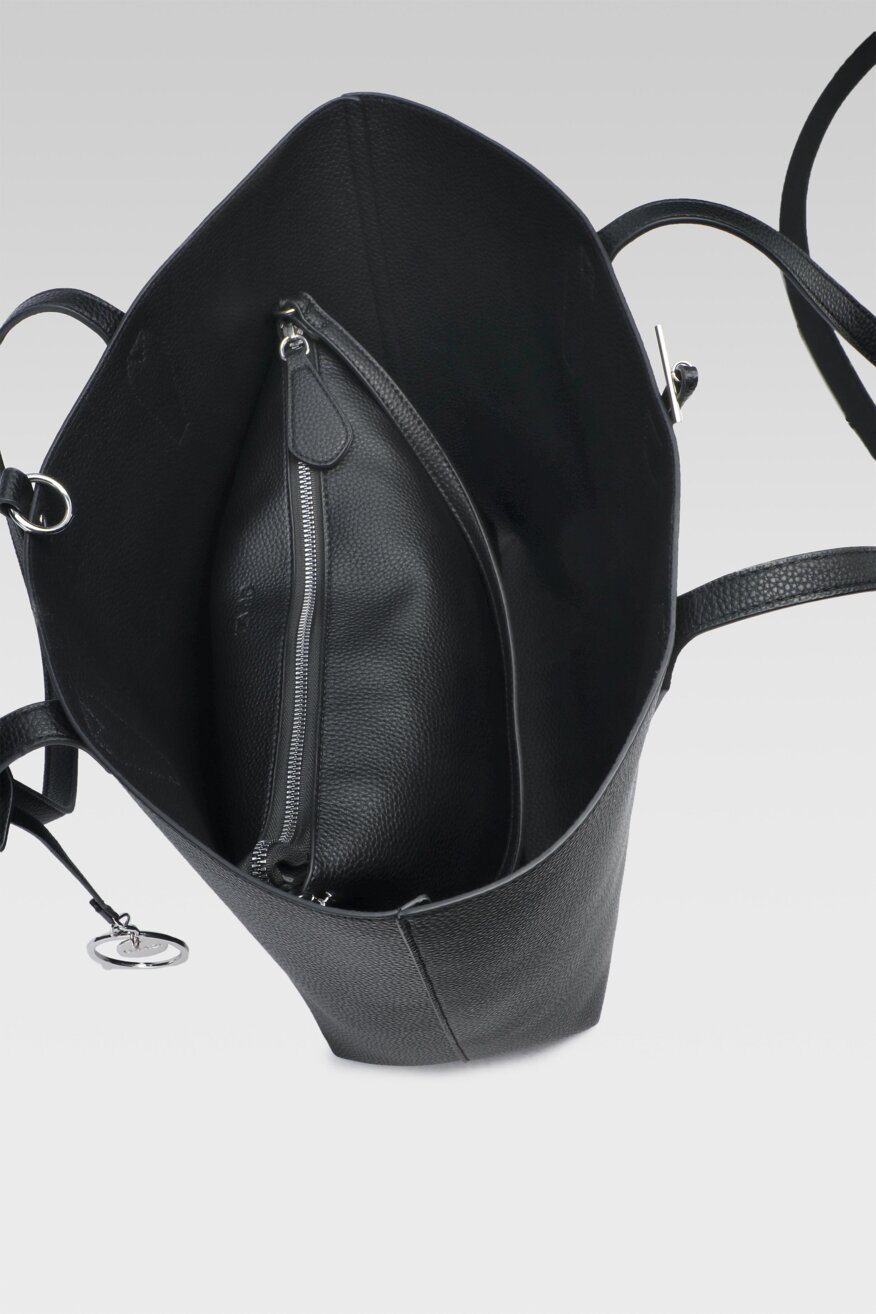 
                Quazi - Torebka z aplikacją czarna - 5903698663517