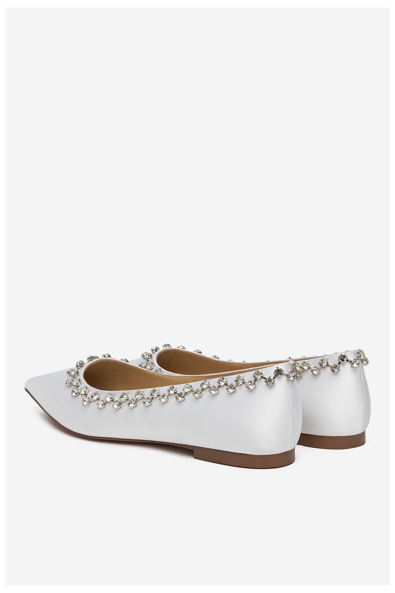 Baleríny EVA MINGE MILA-V1166-28-1 BÍLÁ