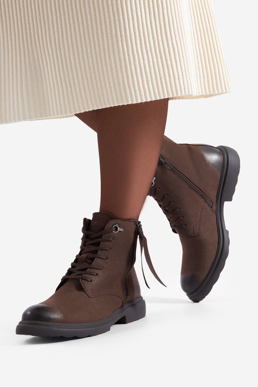 Lasocki - Trzewiki skórzane ocieplane - 5905588938507