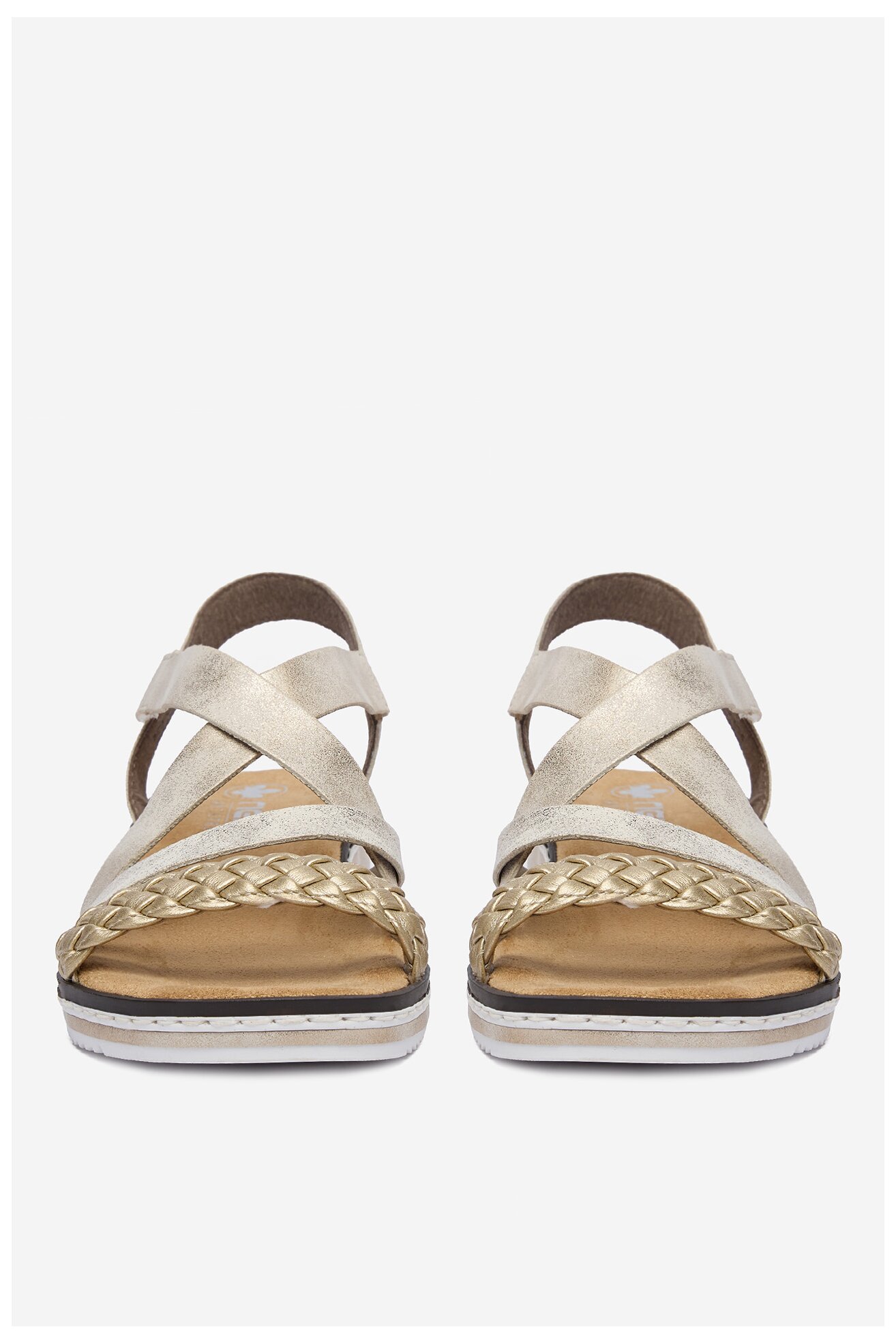 Sandały Rieker CEO-V3663-90 Złoty