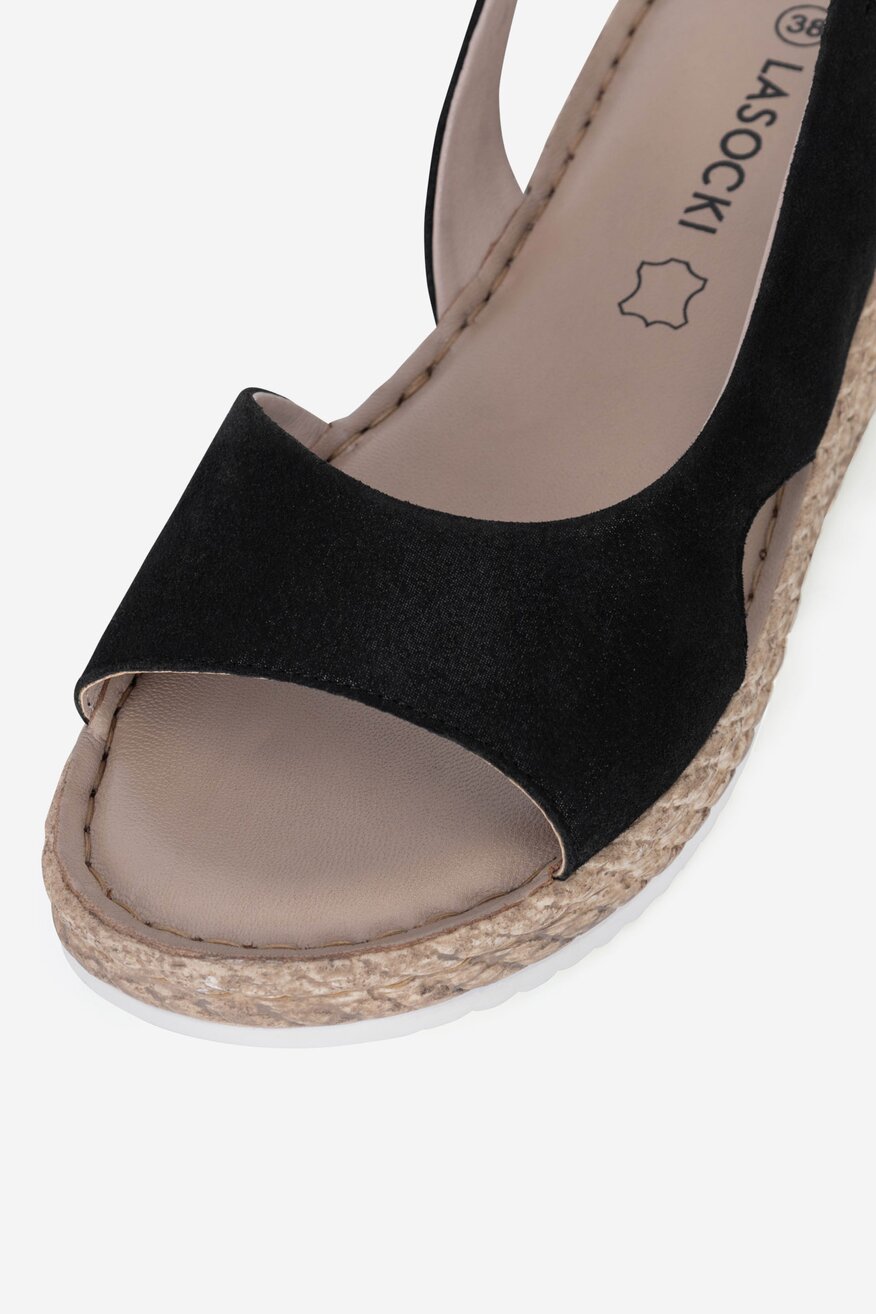 
                Lasocki - Sandały na koturnie - 5905588615835