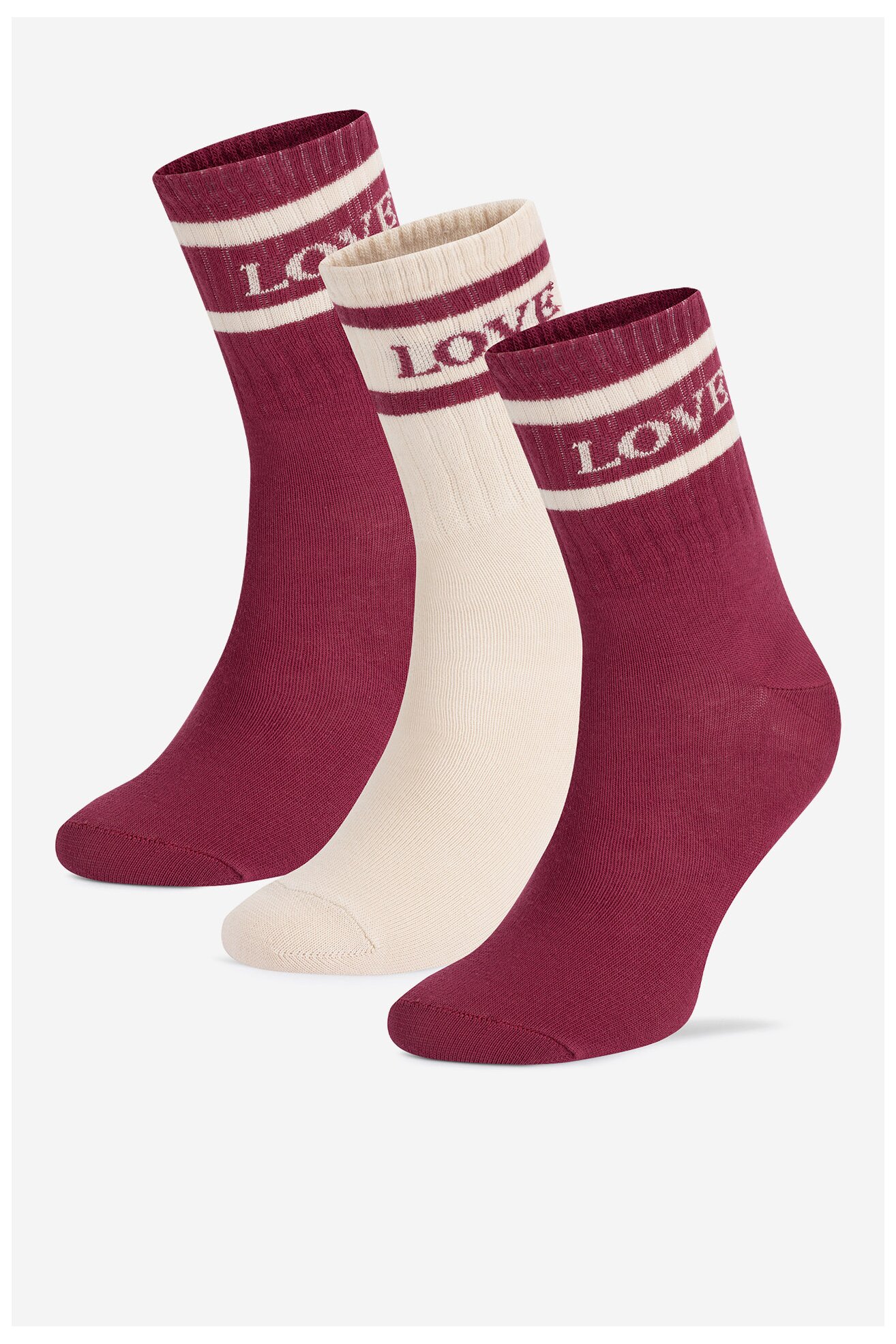 Zokni Fila F3608-AW24 (3-PACK) RÓZSASZÍN