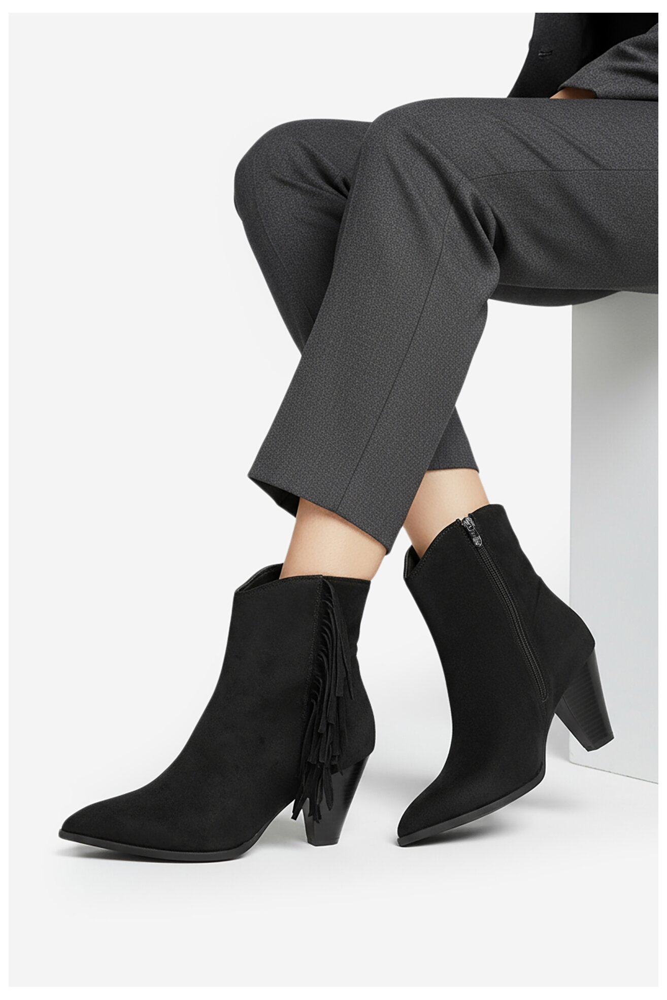 Botki DeeZee CEO-R25AW09076 Czarny