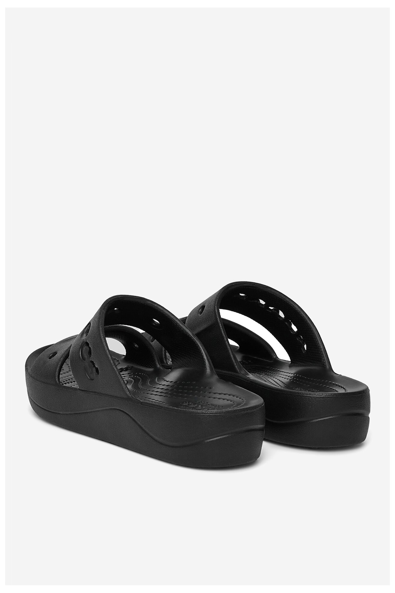 Klapki basenowe Crocs C-BAYA PLATFORM SANDAL 208188-001 Czarny