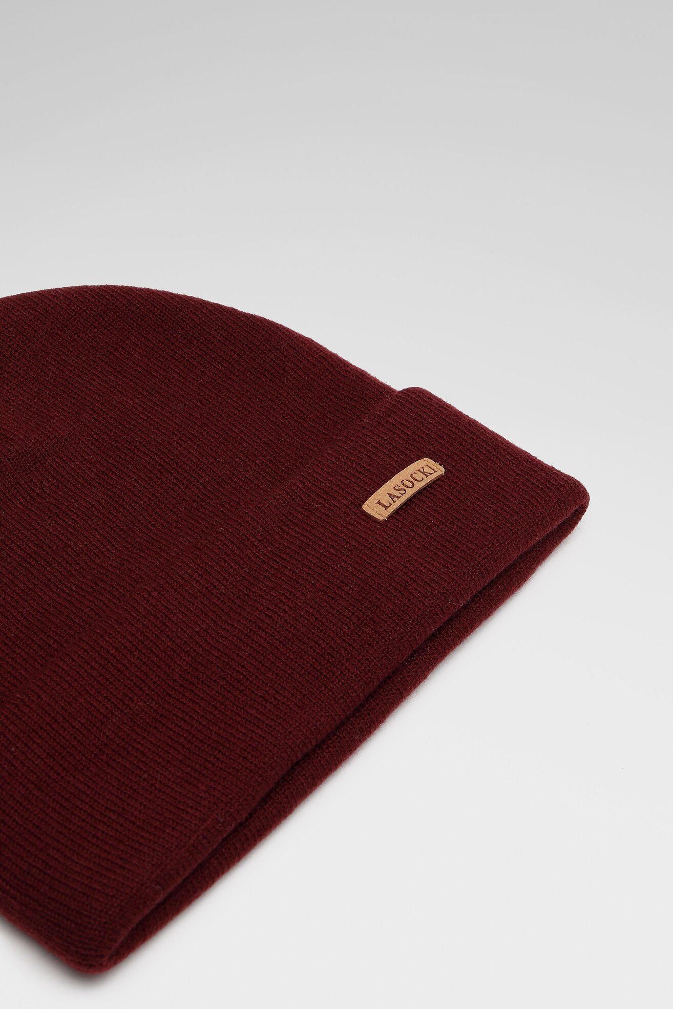 Czapka męska Lasocki 2M3-008-AW21 Bordowy
