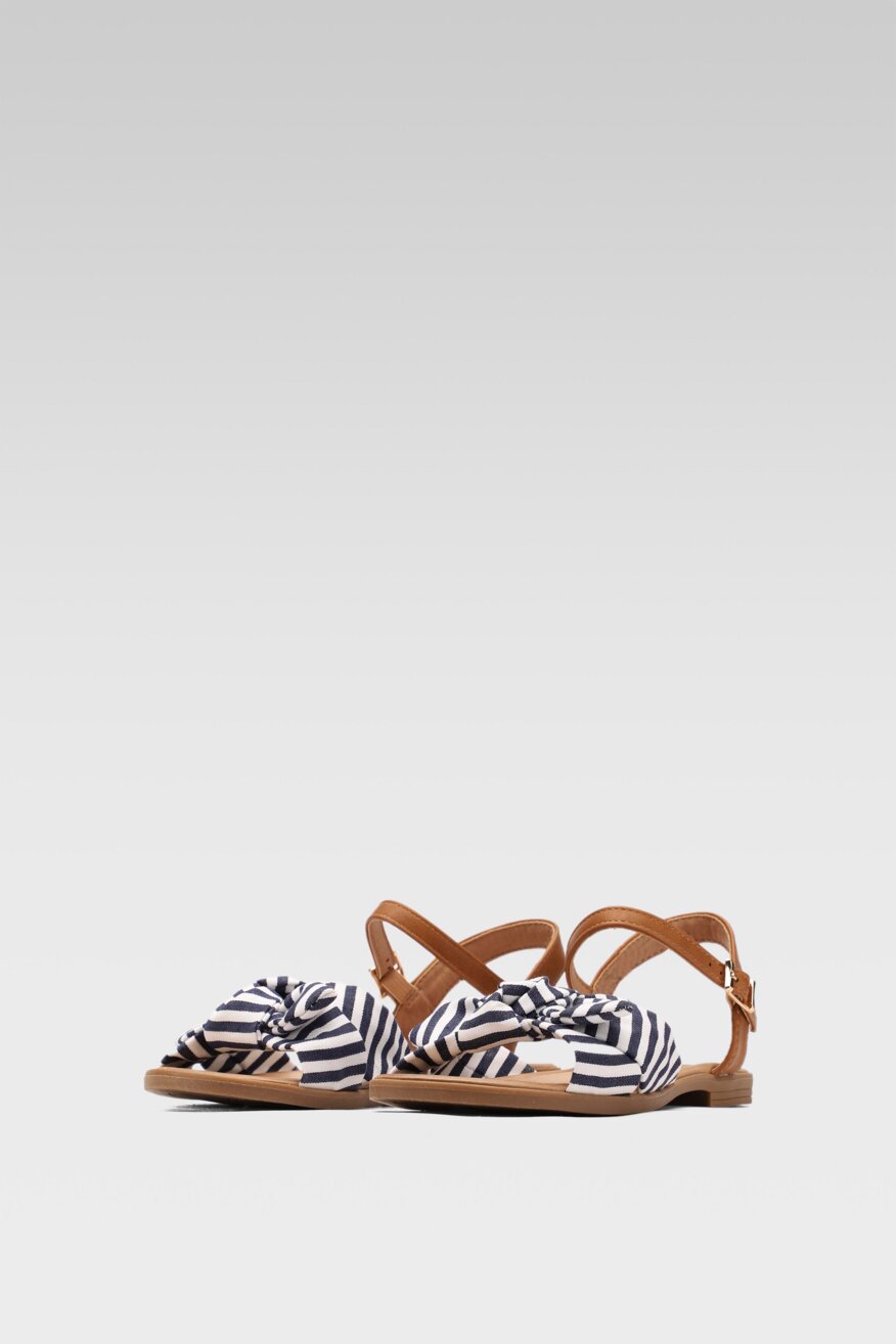 
                Bassano - Sandały niebieskie ze sprzączką - 5903698660448