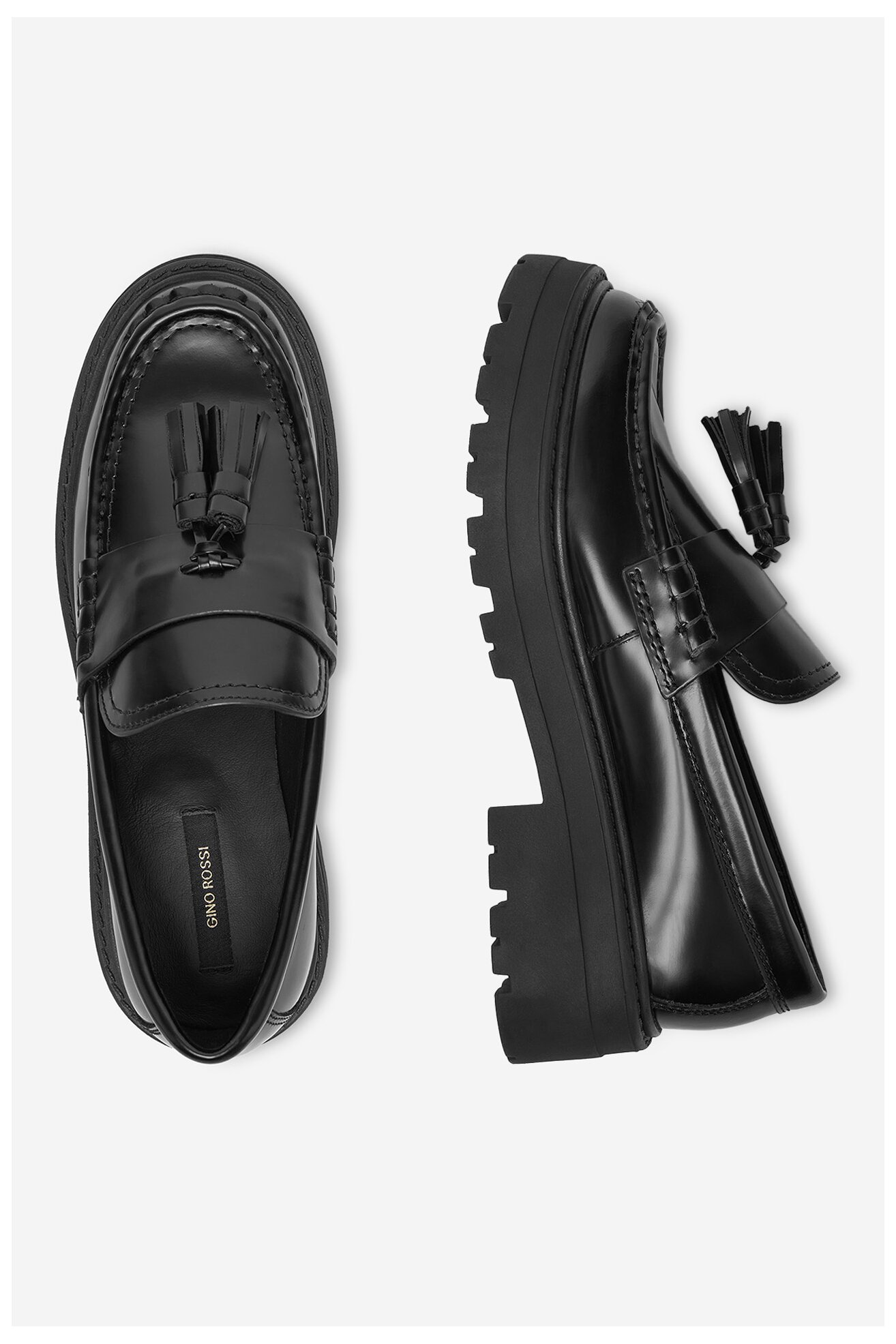 Mokaszin Gino Rossi EO-HOX-12036 FEKETE