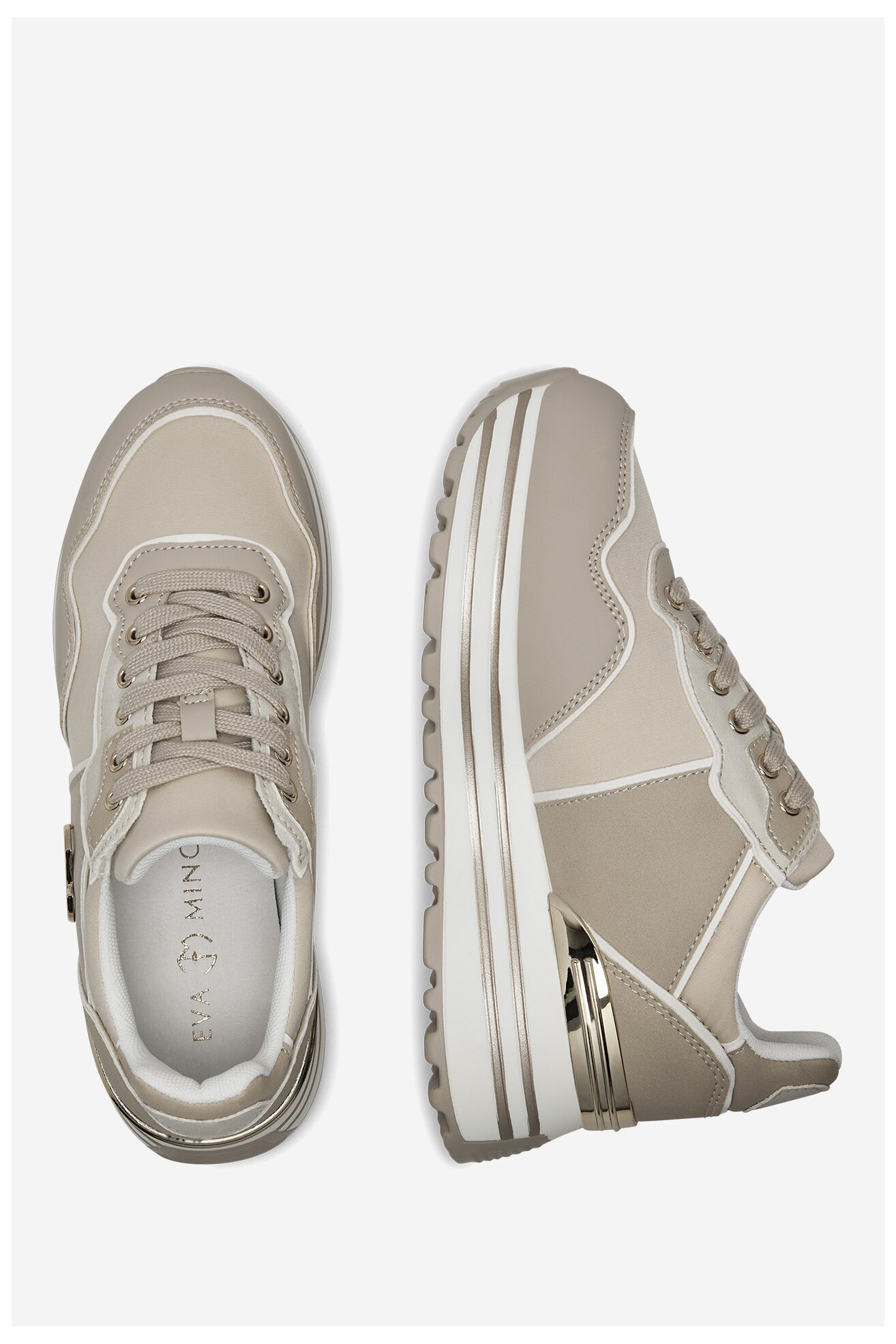 Кросівки EVA MINGE WYL3795-3 БЕЖЕВИЙ