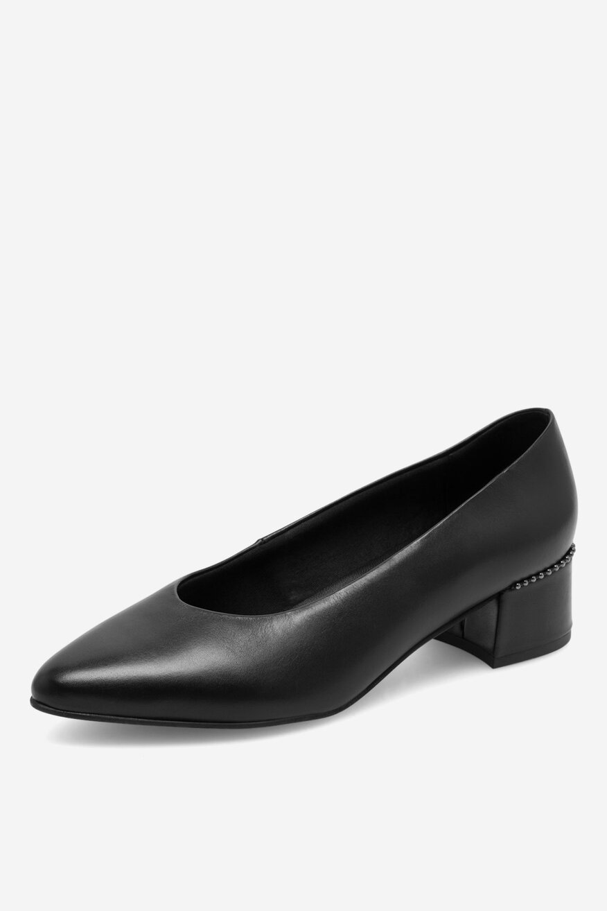 Lasocki - Czółenka skórzane na słupku - 5905588403005