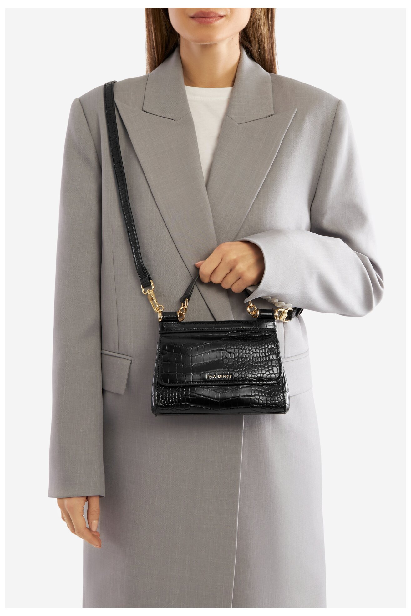 Сумка З Ремінцем EVA MINGE ACACJA-CS0377-C ЧОРНИЙ