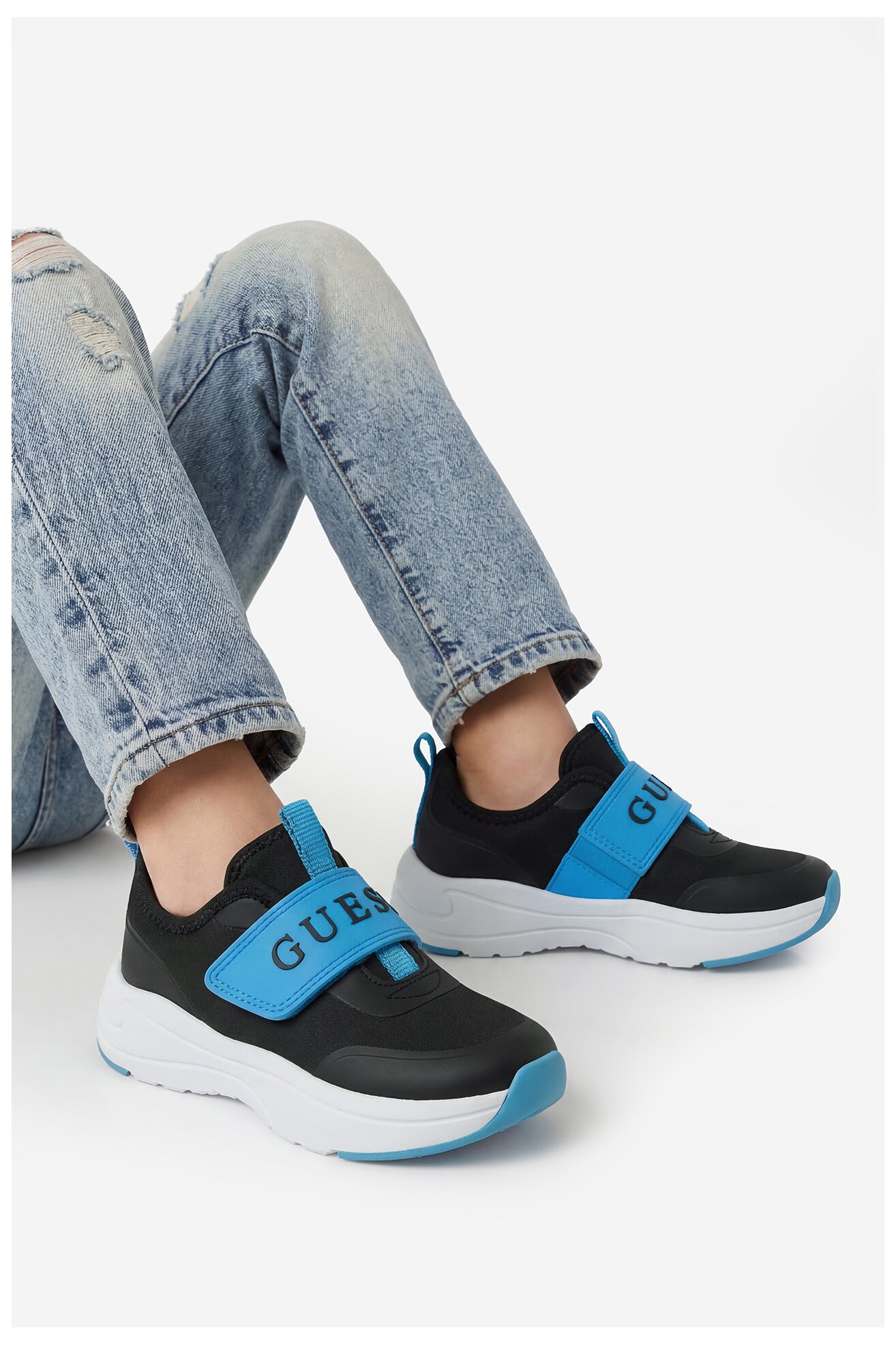 Sneakers GUESS CEO-BIC29278JJKF3GG Niebieski