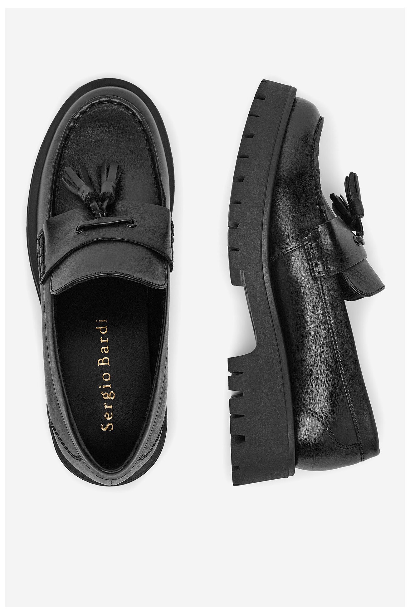 Mokasíny Sergio Bardi ARC-F1091-05SB ČERNÁ