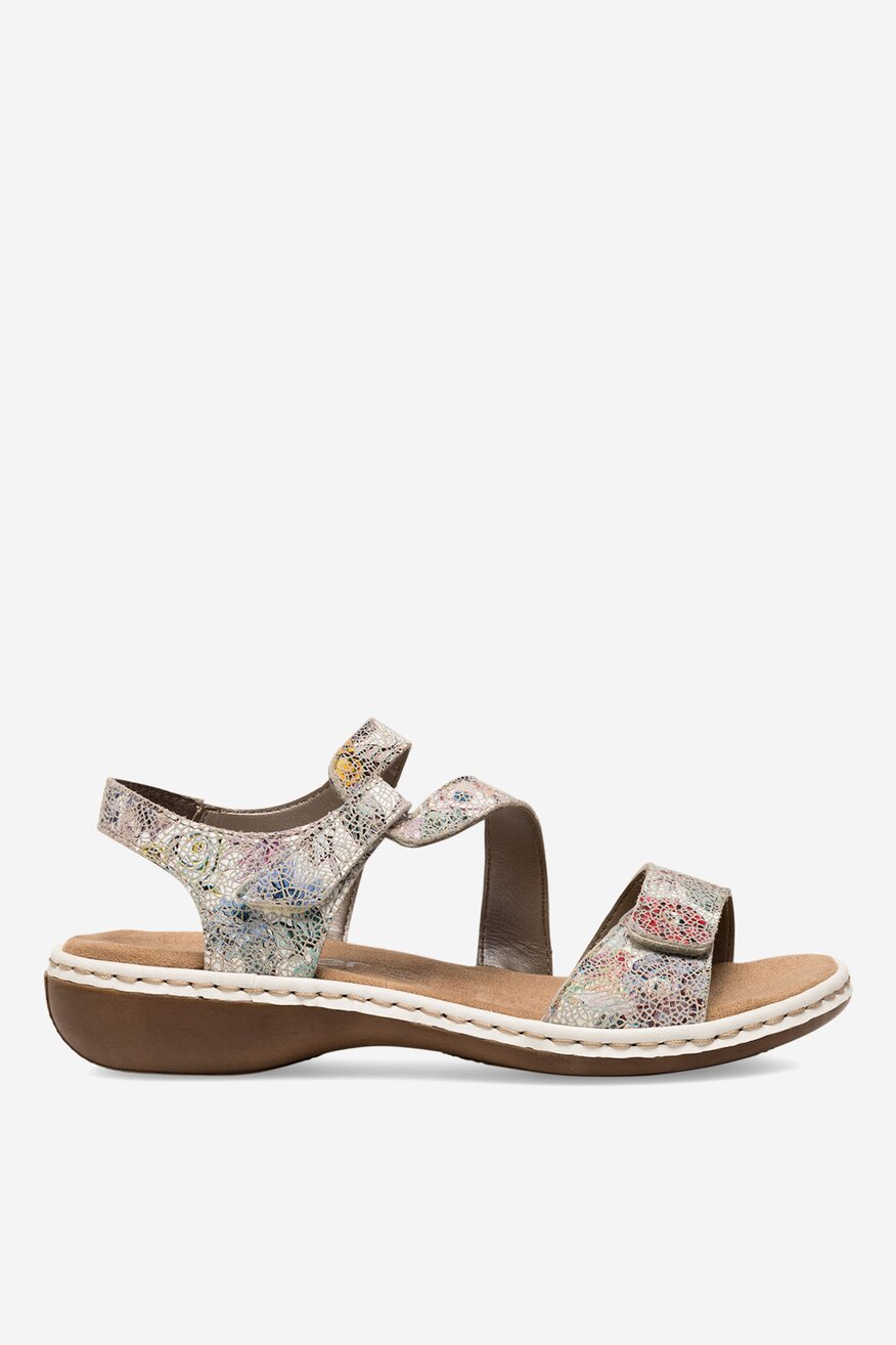 Rieker - Sandały zamszowe - 2230056236384