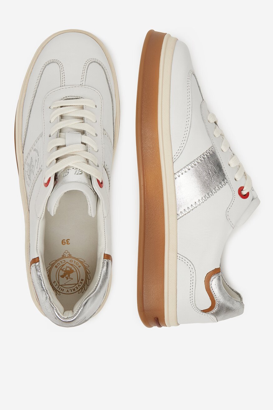 Sneakerși Beverly Hills Polo Club ALB - 5906751106808