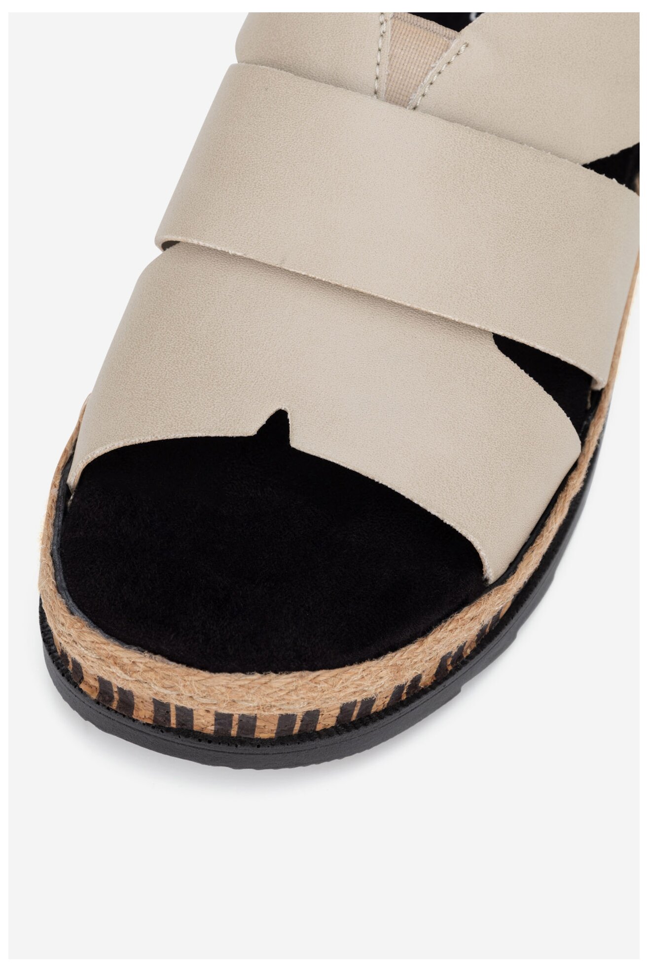 Klapki Rieker V7989-62 Beżowy