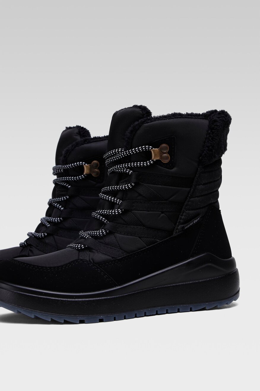 
                SPRANDI EARTH GEAR - Trzewiki czarne sznurowane - 5903698990064